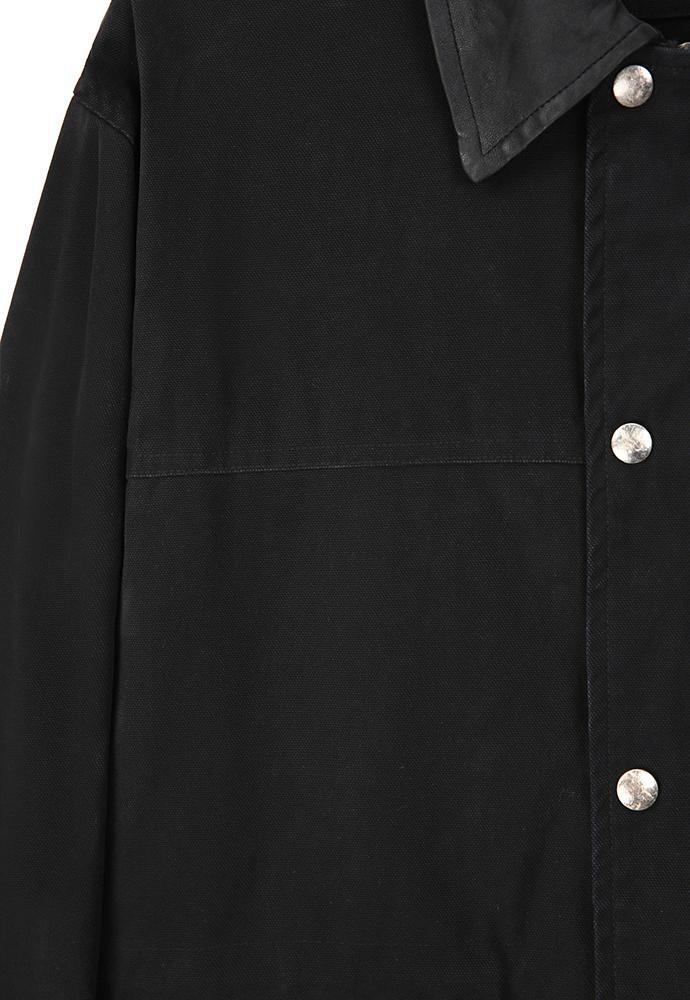 Art if acts - Leather Collar Garment Field Jacket (Faded Black) product image 13 | TRAB K-Fashion Australia