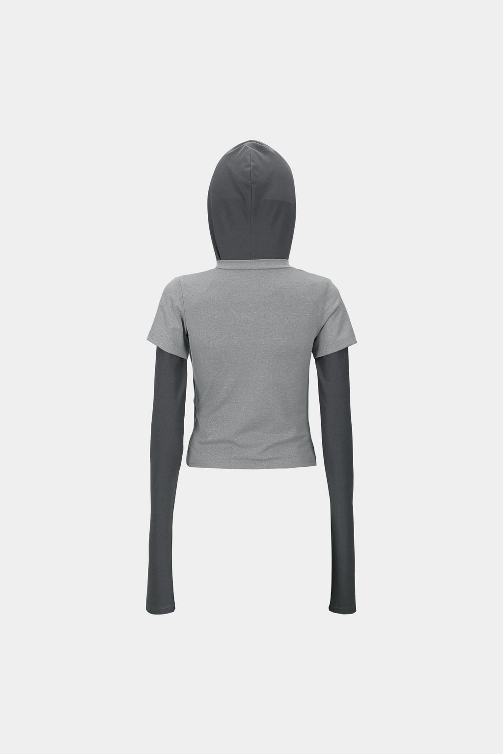 Andersson Bell - Gathered Hoodie Jersey Top (Grey) product image 10 | TRAB K-Fashion Australia