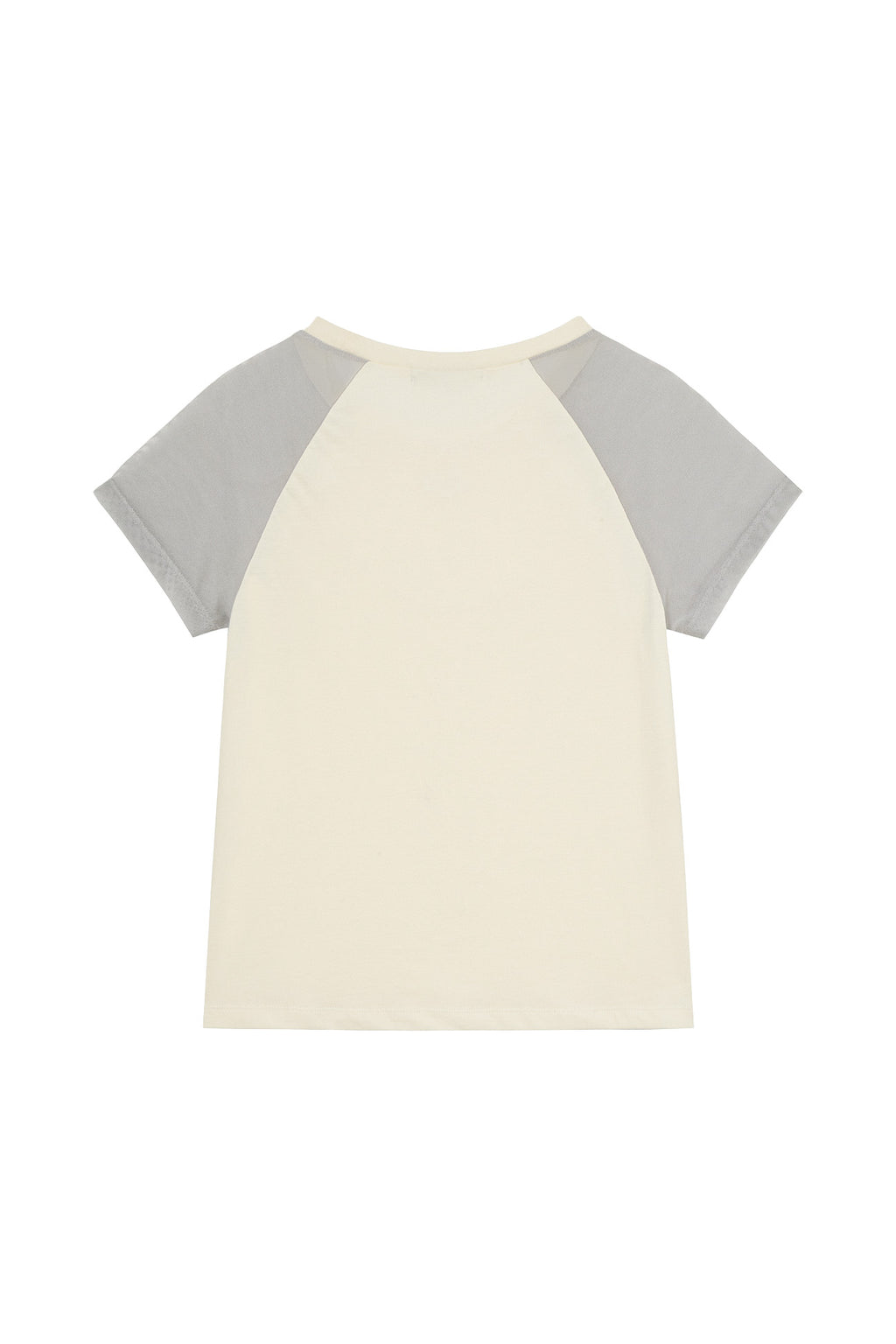 Deinet - Mesh Contrast Raglan T-Shirt (Light Yellow) product image 2 | TRAB K-Fashion Australia