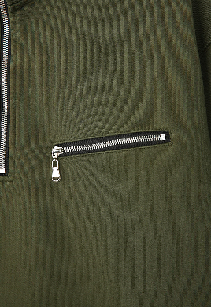 Tonywack - Extra Heavy Sweat Half Zip-Up (Fern Green) product image 8 | TRAB K-Fashion Australia