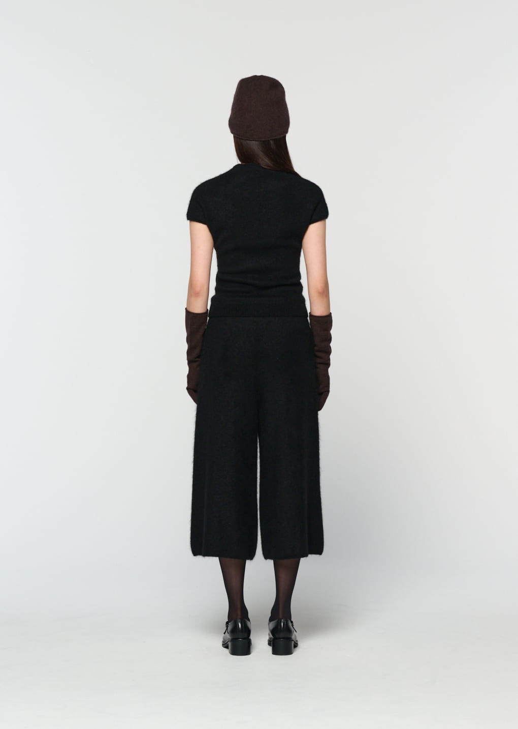 Amomento - wholegarment hairy knit top (Black) product image 4 | TRAB K-Fashion Australia