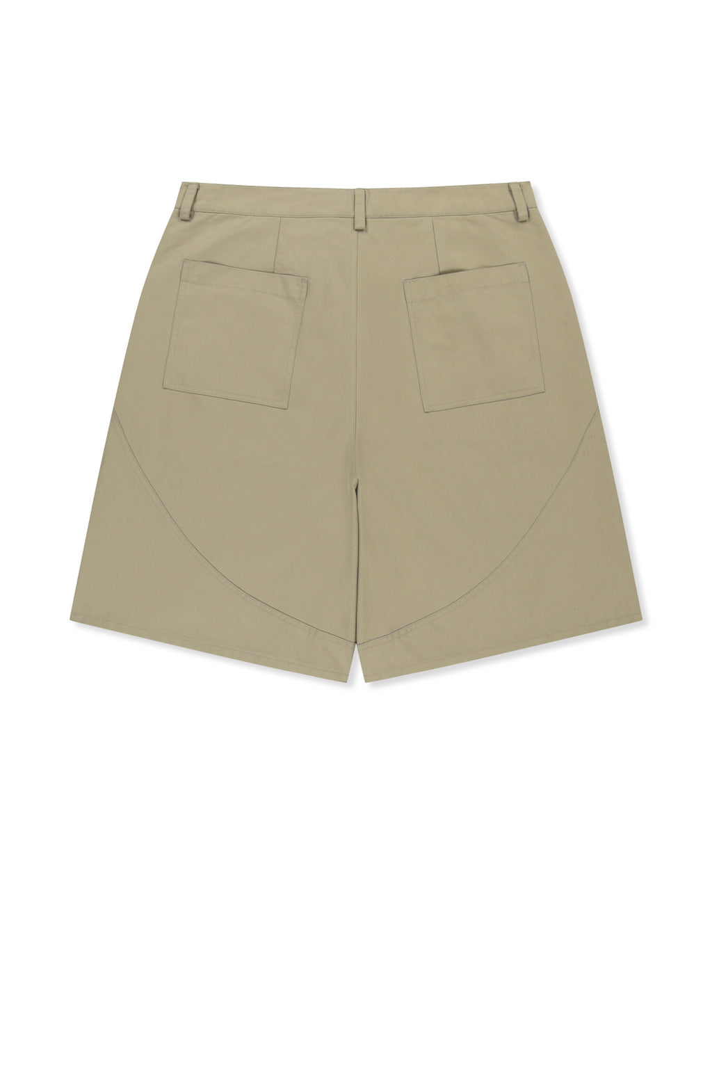 Matin Kim - Curved Seam Bermuda Pants (Beige) product image 3 | TRAB K-Fashion Australia