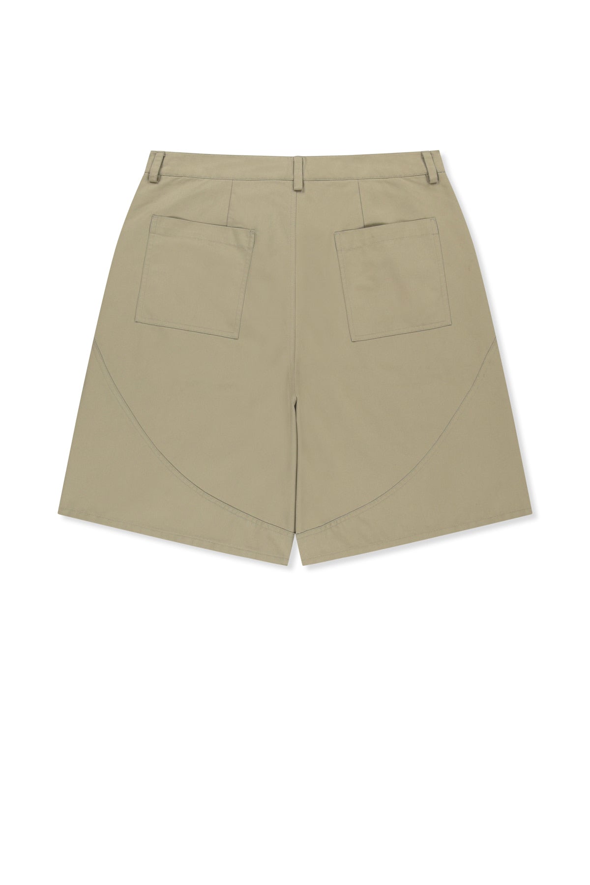 Matin Kim - Curved Seam Bermuda Pants (Beige) product image 3 | TRAB K-Fashion Australia