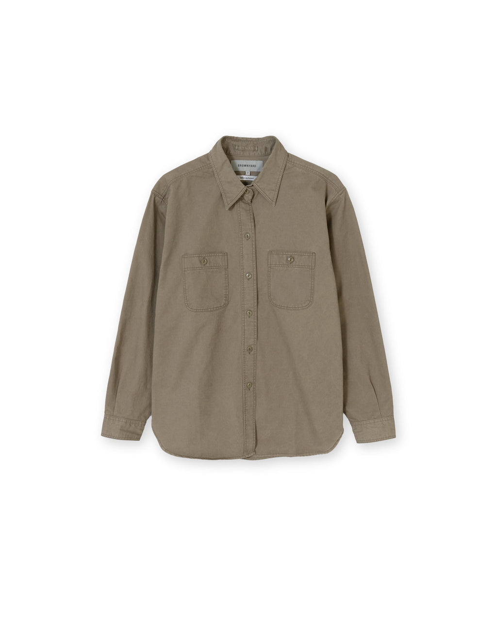 Brownyard - Washed Work Shirt (Dark Beige) product image 5 | TRAB K-Fashion Australia