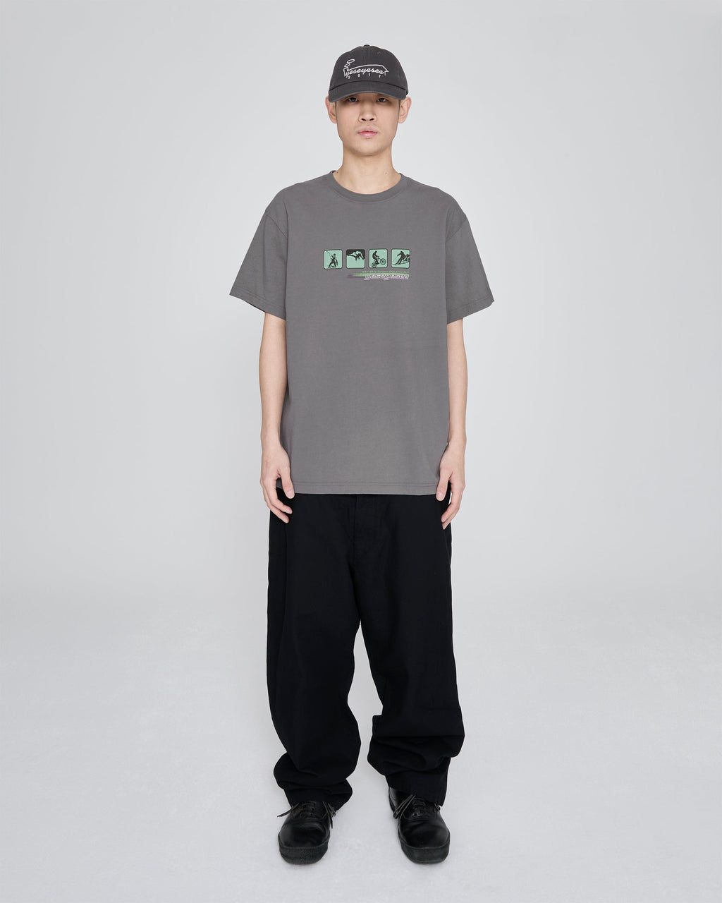 yeseyesee - Y.E.S Outdoor Tee (Dark Grey) product image 7 | TRAB K-Fashion Australia