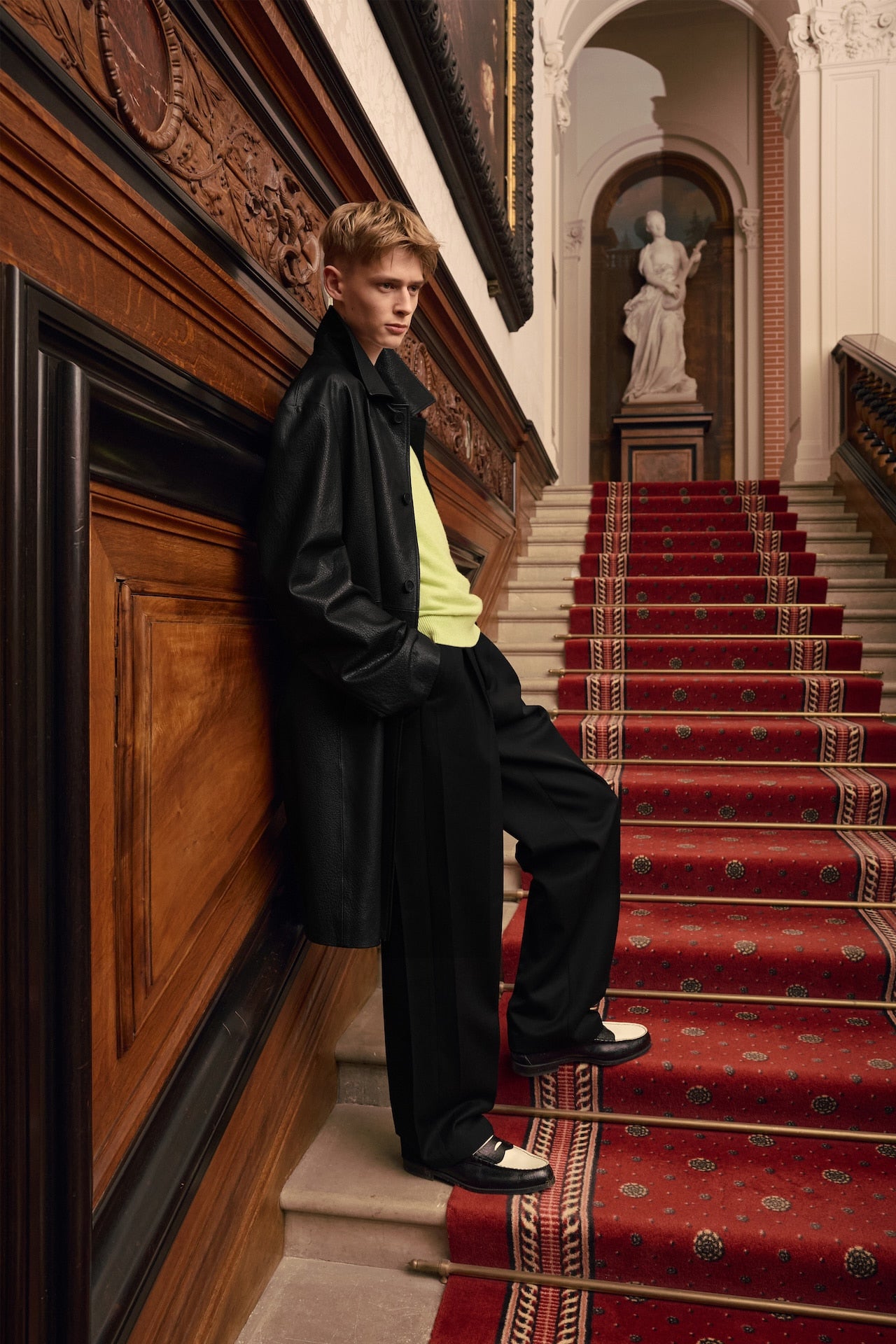 STU - Lambskin Leather Coat (Black) product image 13 | TRAB K-Fashion Australia