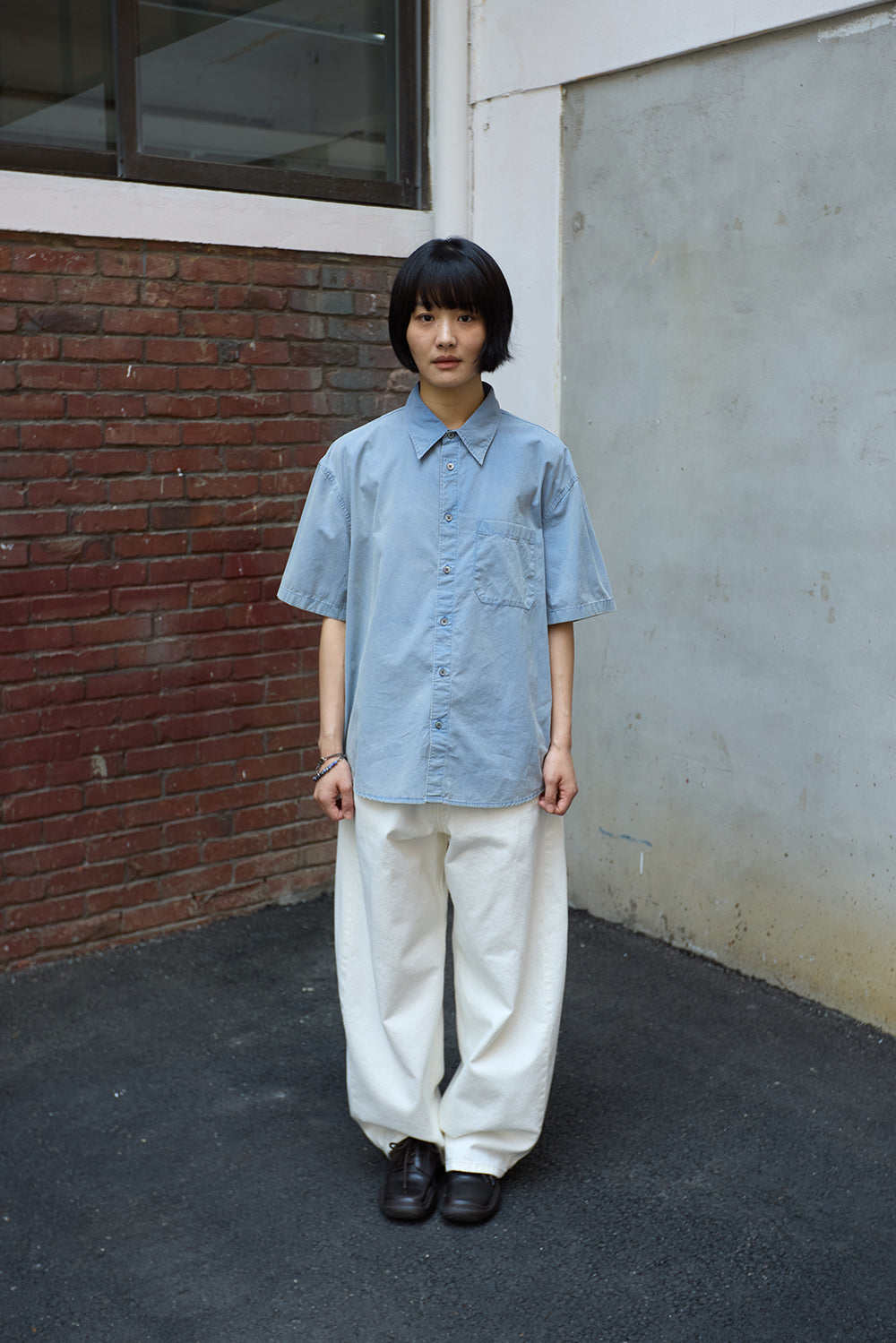 Hatchingroom - Arrow Shirt Bleached (Sax) product image 11 | TRAB K-Fashion Australia