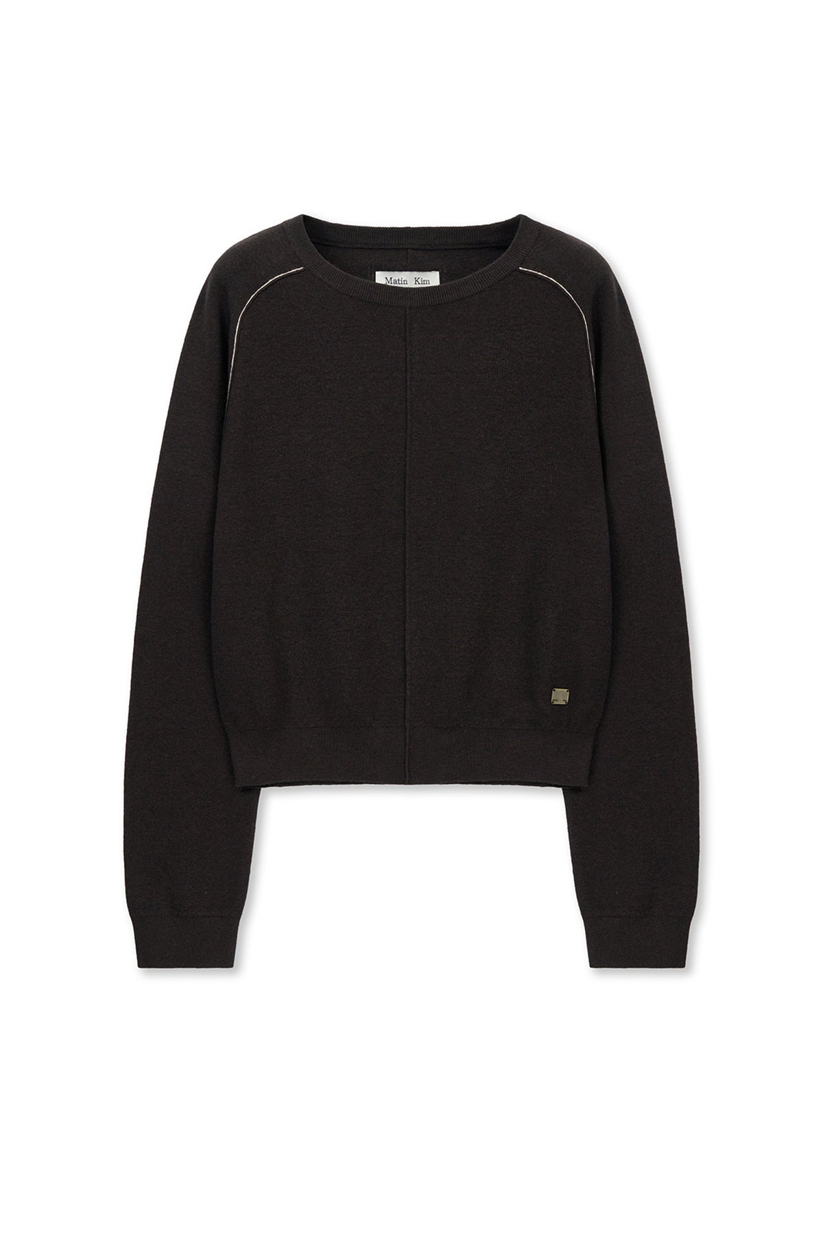 Matin Kim - Raglan Sleeve Knit Pullover (Dark Brown) product image 1 | TRAB K-Fashion Australia