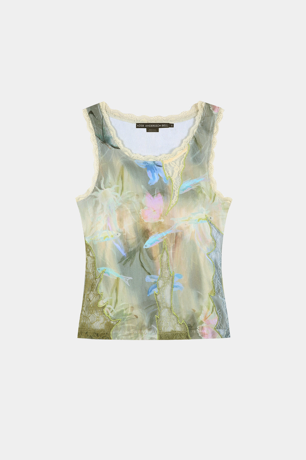 Andersson Bell - [Pre-Order – Ships August 7] Fish & Butterfly Lace Embroidered Tank Top (Multi) product image 9 | TRAB K-Fashion Australia