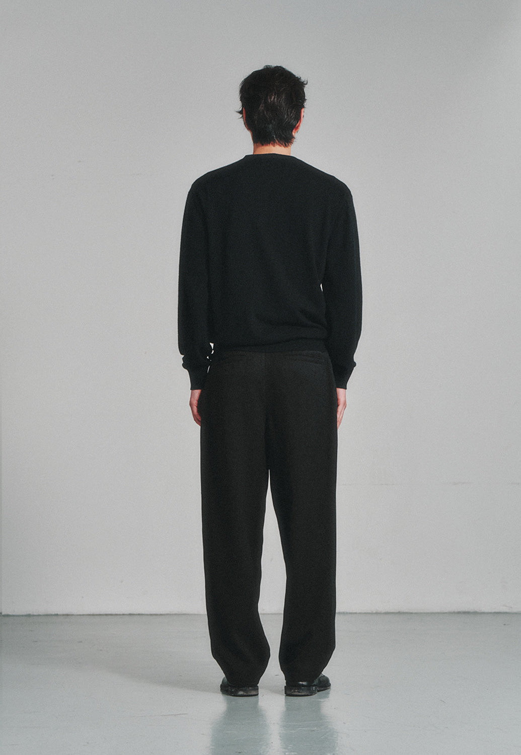 Art if acts - Comfy Side Tuck Curved Trousers (Black) product image 4 | TRAB K-Fashion Australia