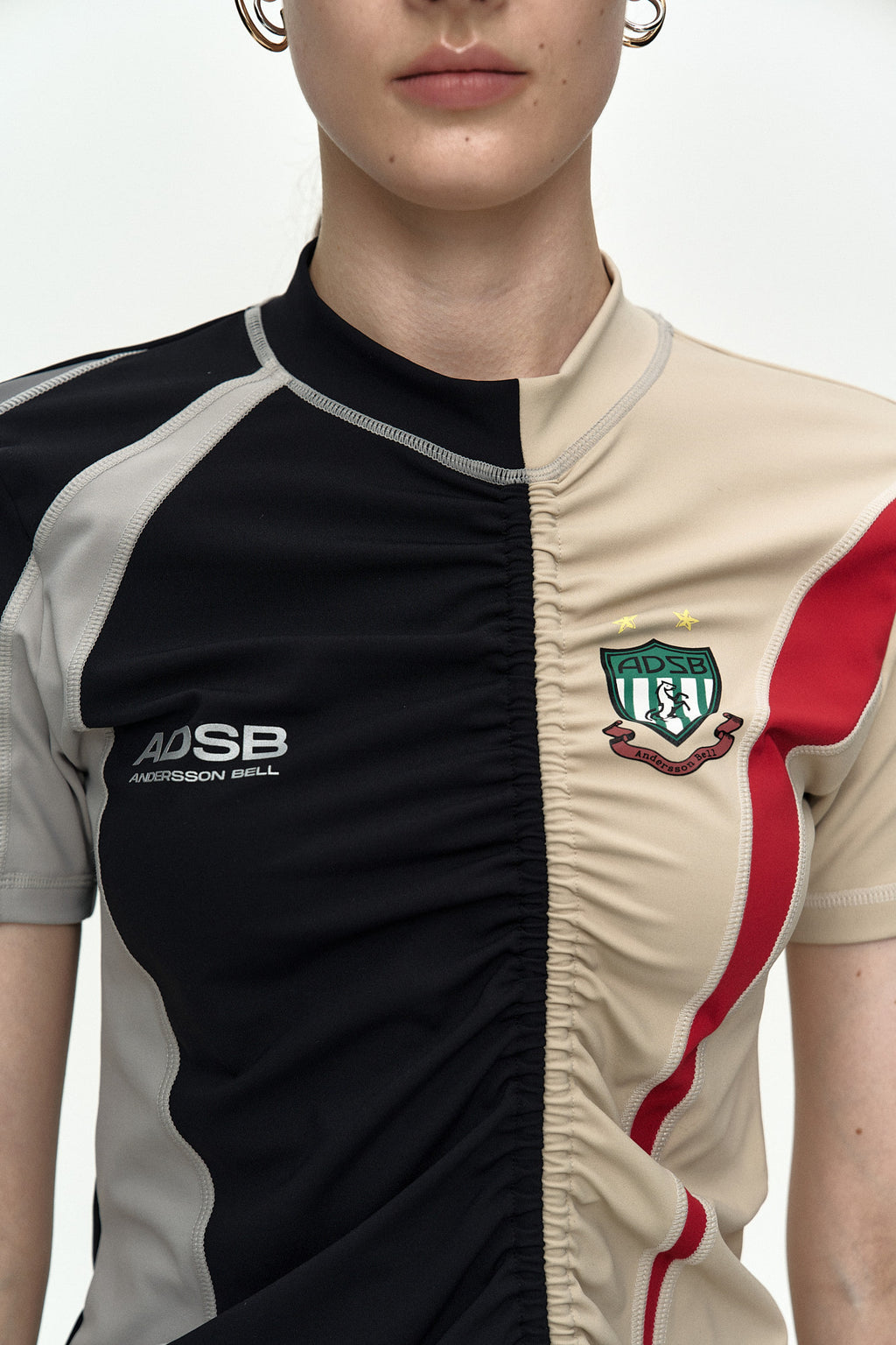 Andersson Bell - Hybrid Cut Soccer Jersey (Black/Beige) product image 5 | TRAB K-Fashion Australia