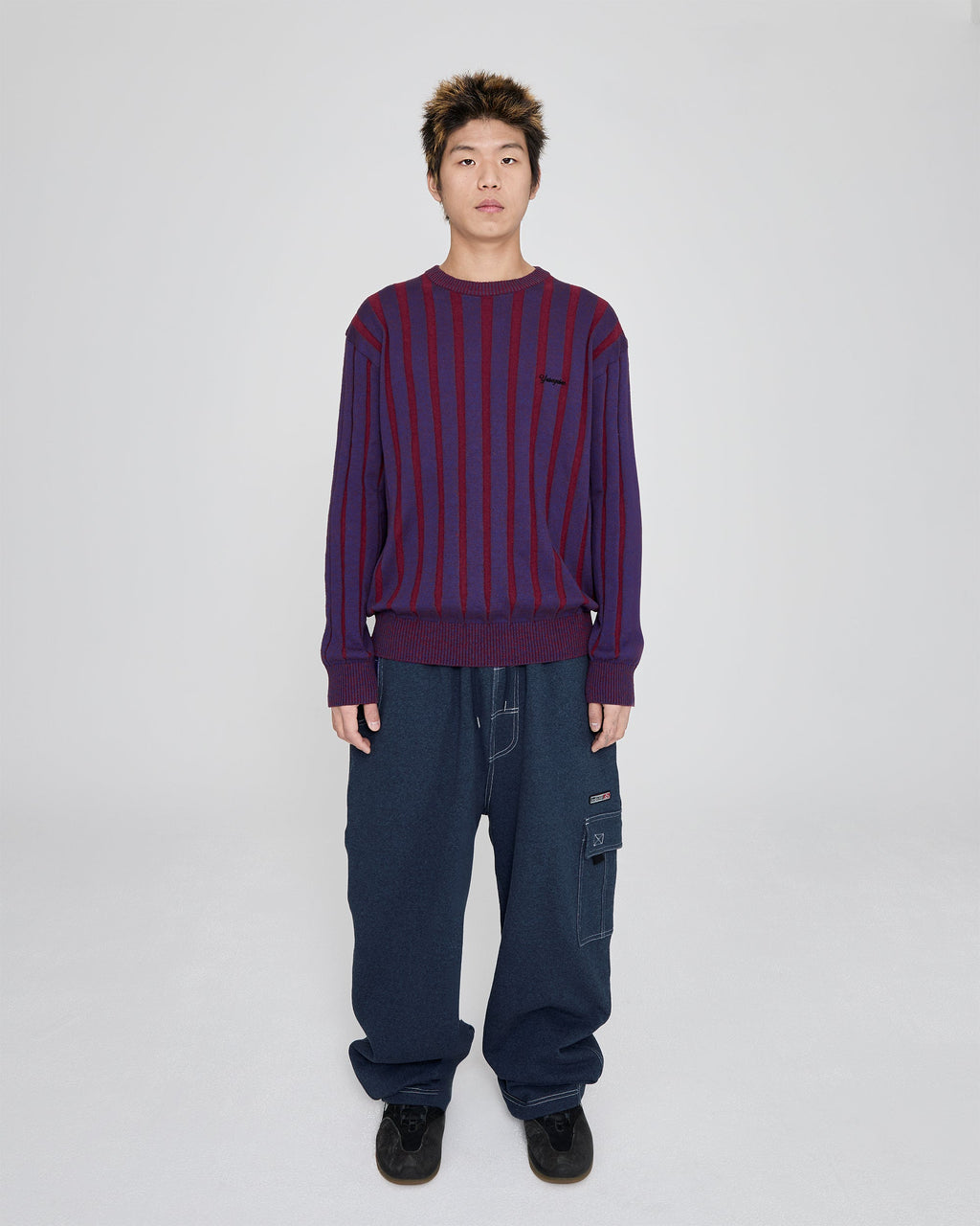 yeseyesee - Stipe Knit Pullover (Navy) product image 7 | TRAB K-Fashion Australia