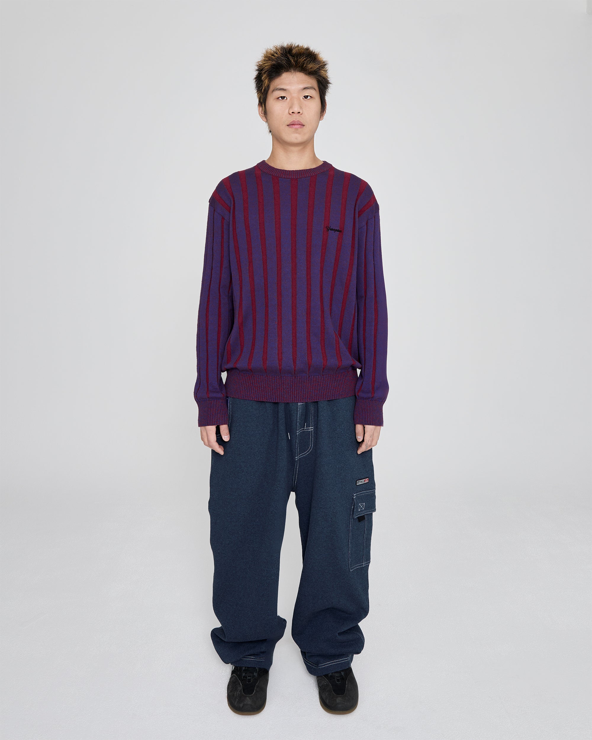 yeseyesee - Stipe Knit Pullover (Navy) product image 7 | TRAB K-Fashion Australia