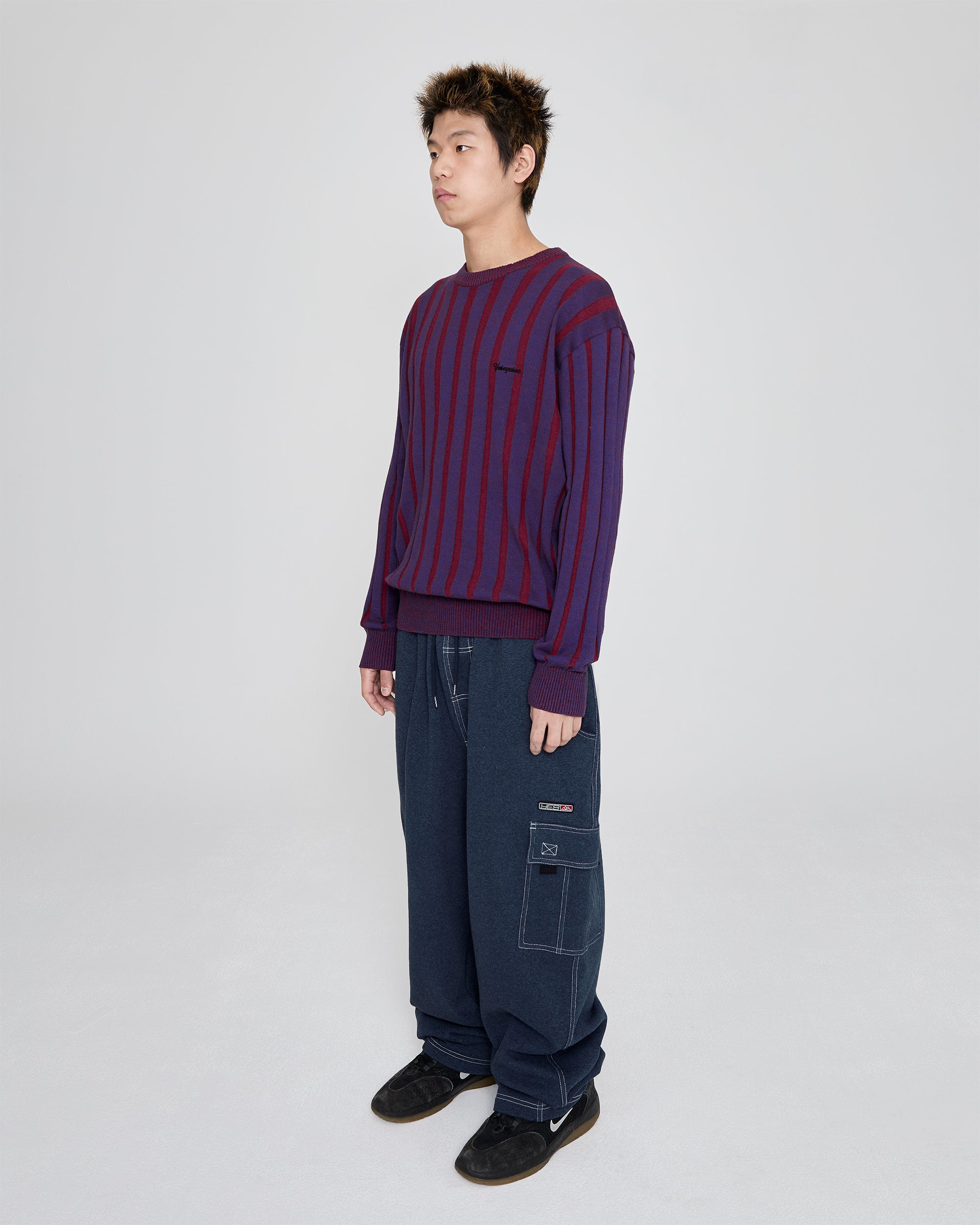 yeseyesee - Stipe Knit Pullover (Navy) product image 8 | TRAB K-Fashion Australia