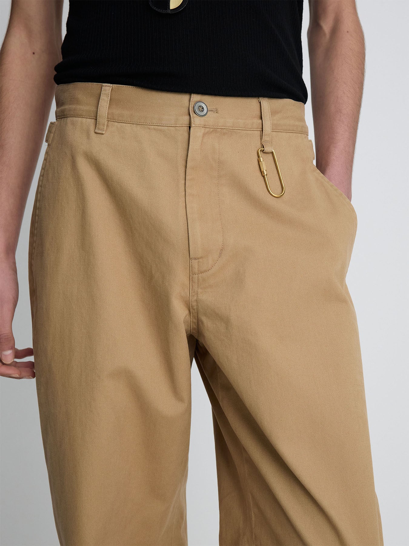 Tonywack - Wide Tapered Adjustable Chino (Beige) product image 7 | TRAB K-Fashion Australia