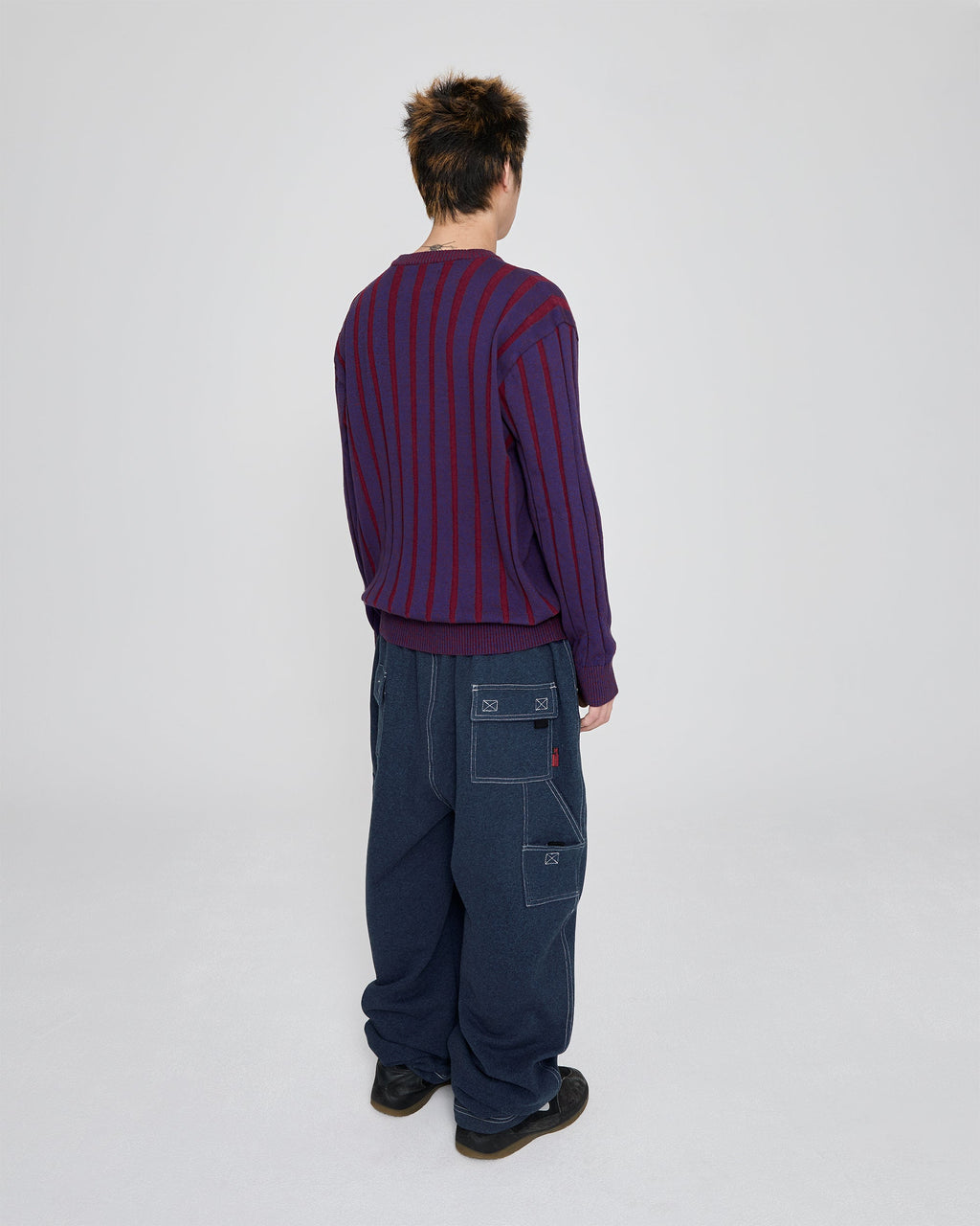 yeseyesee - Stipe Knit Pullover (Navy) product image 9 | TRAB K-Fashion Australia