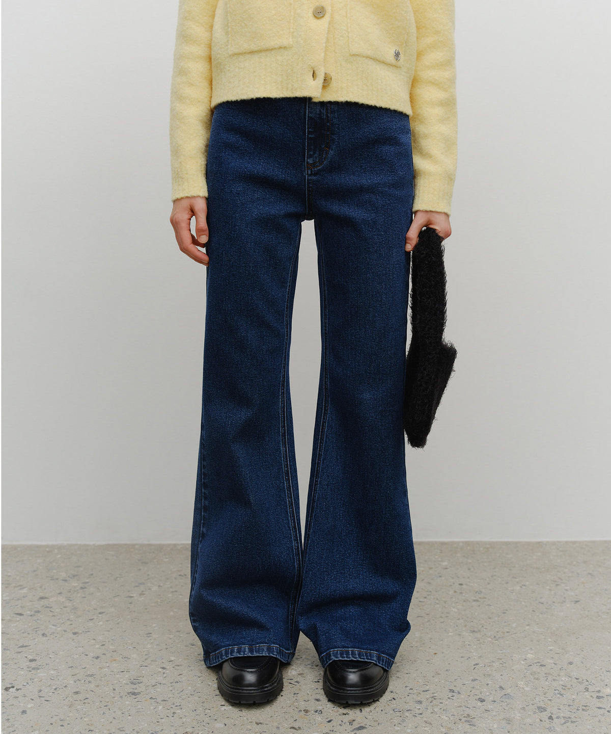 Marithe & Francois Girbaud - Circle Logo Mini Knit Bag (Black) product image 3 | TRAB K-Fashion Australia