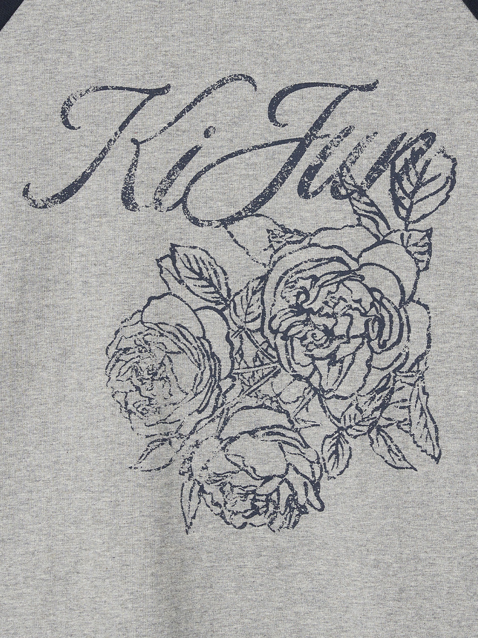 Kijun - Rose Raglan Tee (Navy) product image 9 | TRAB K-Fashion Australia