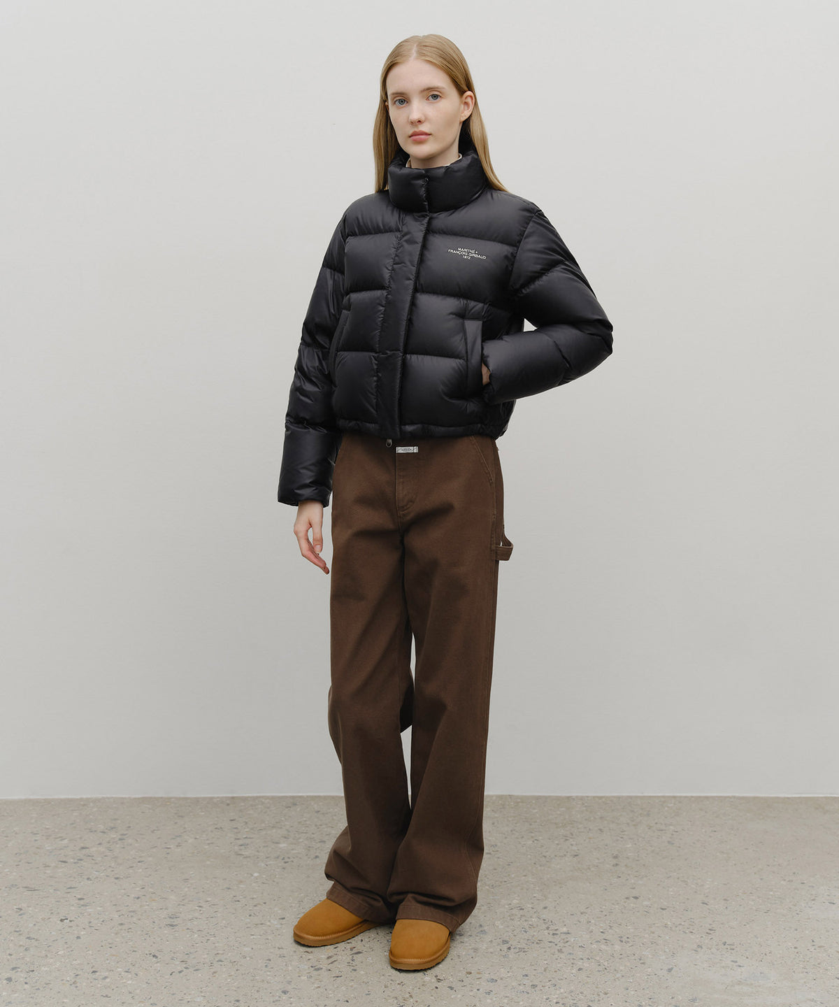 Marithe & Francois Girbaud - Basic Crop Down Jacket (Black) product image 5 | TRAB K-Fashion Australia