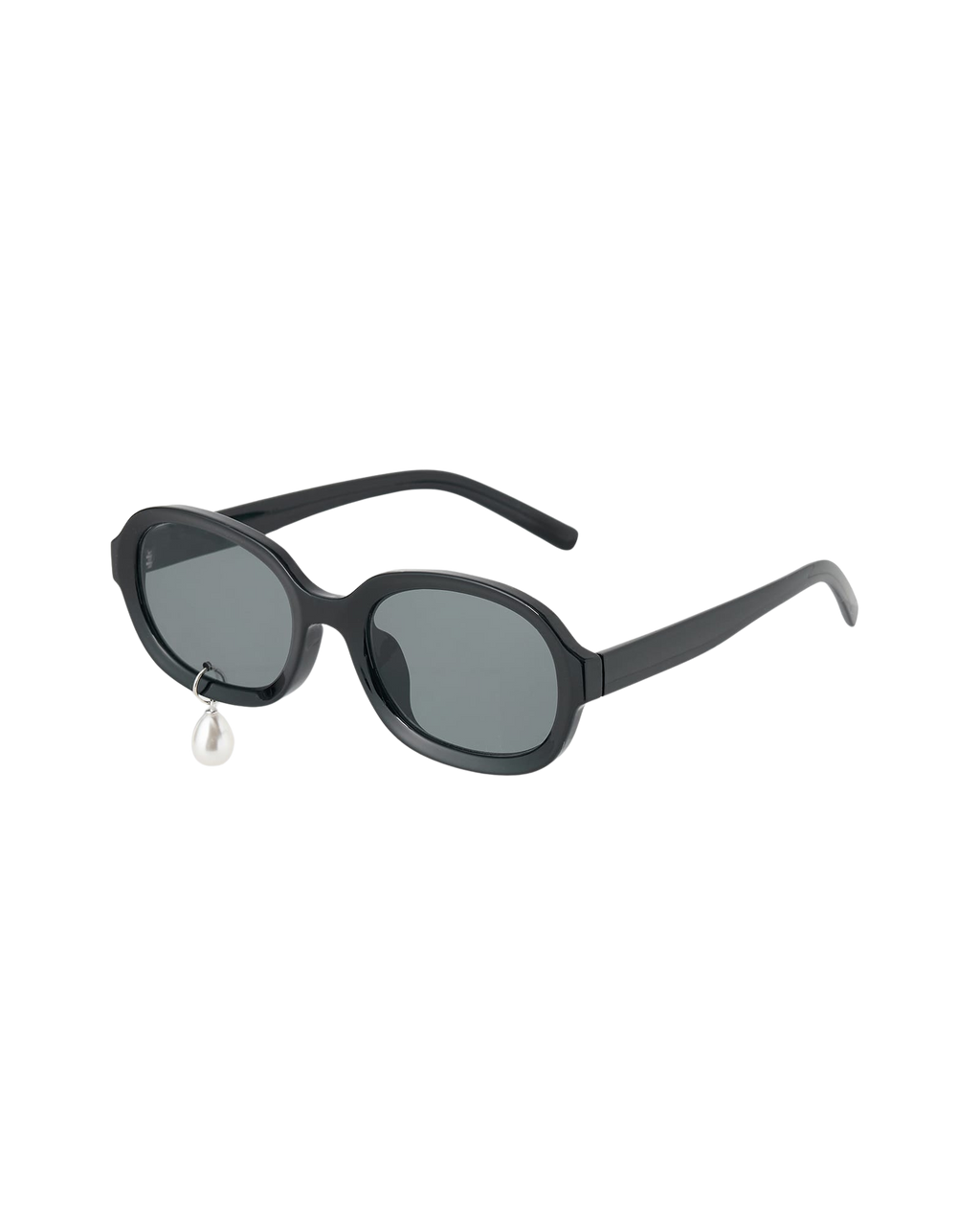 Kimhe Kim - Pearl Tear Round Sunglasses (Black) product image 9 | TRAB K-Fashion Australia