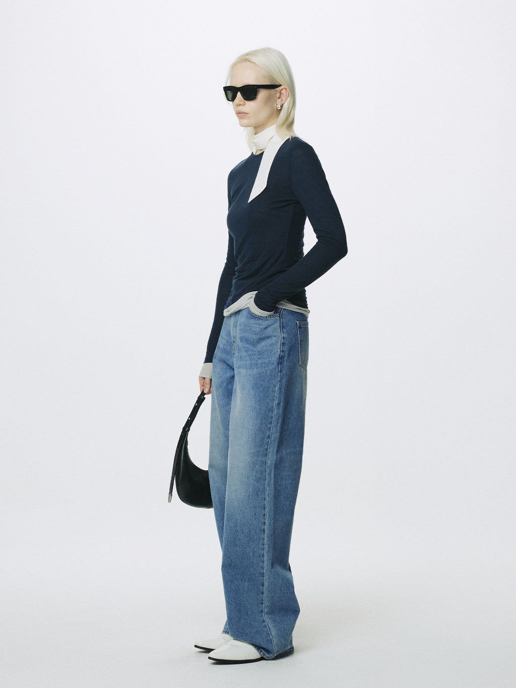 Tonywack - Wide-Leg Baggy Denim Jeans (Washed Blue) product image 6 | TRAB K-Fashion Australia