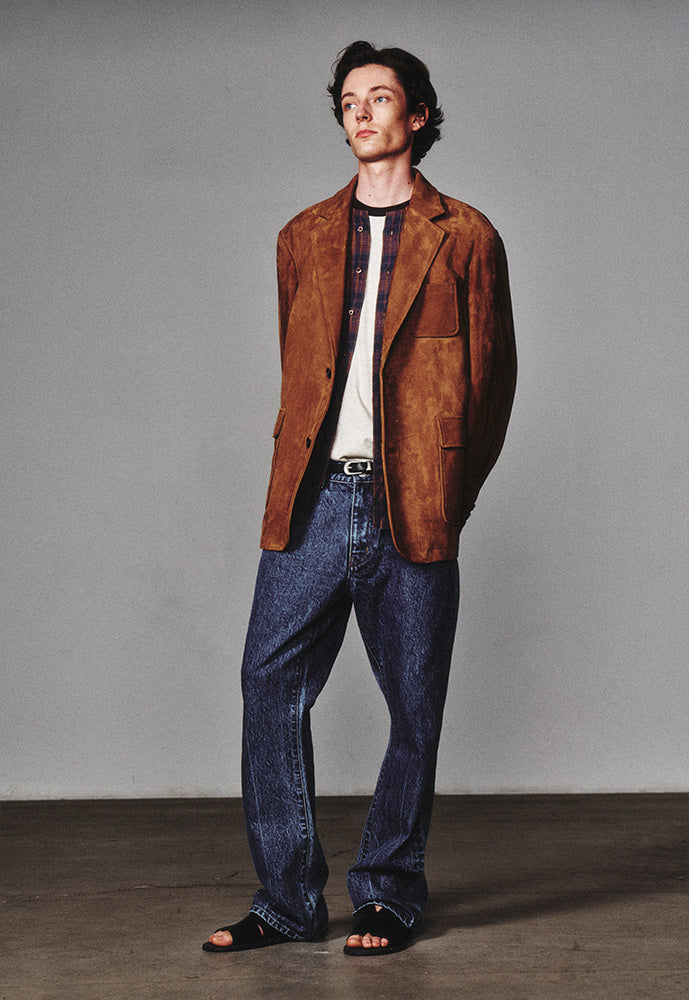 Art if acts - Goat Suede Blazer (Cognac) product image 2 | TRAB K-Fashion Australia