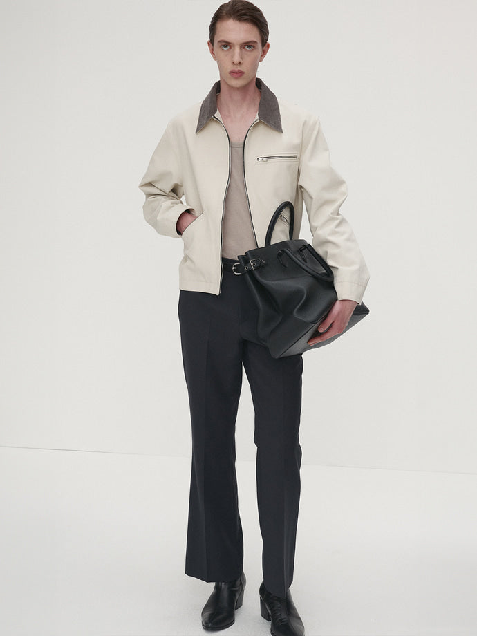 Tonywack - Washed Corduroy Collar Work Jacket (Ecru) product image 4 | TRAB K-Fashion Australia