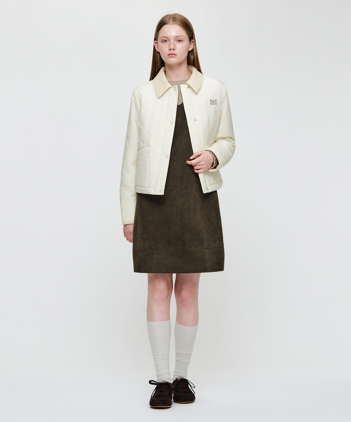 Marithe & Francois Girbaud - Collar Padded Jacket (Ivory) product image 6 | TRAB K-Fashion Australia