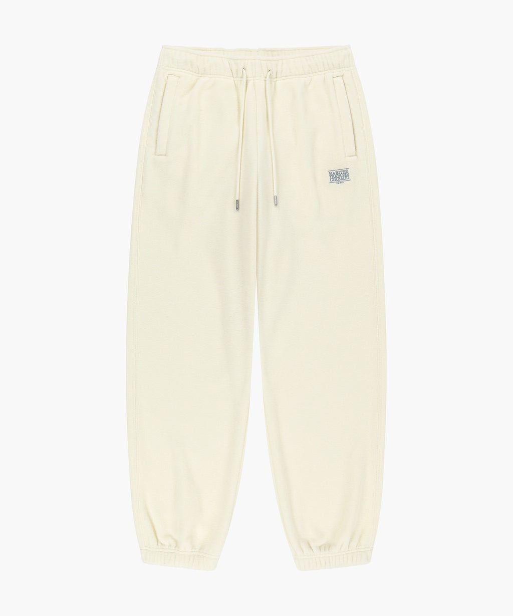 Marithe & Francois Girbaud - Classic Logo Fleece Joggers (Ivory) product image 5 | TRAB K-Fashion Australia