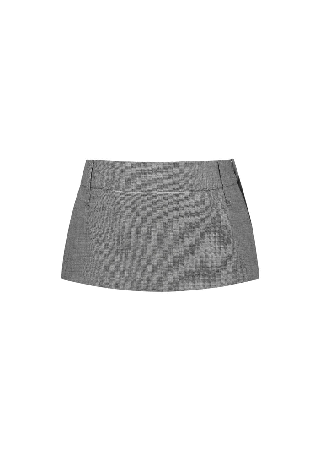 Amomento - Apron Mini Layered Skirt (Grey Beige) product image 5 | TRAB K-Fashion Australia