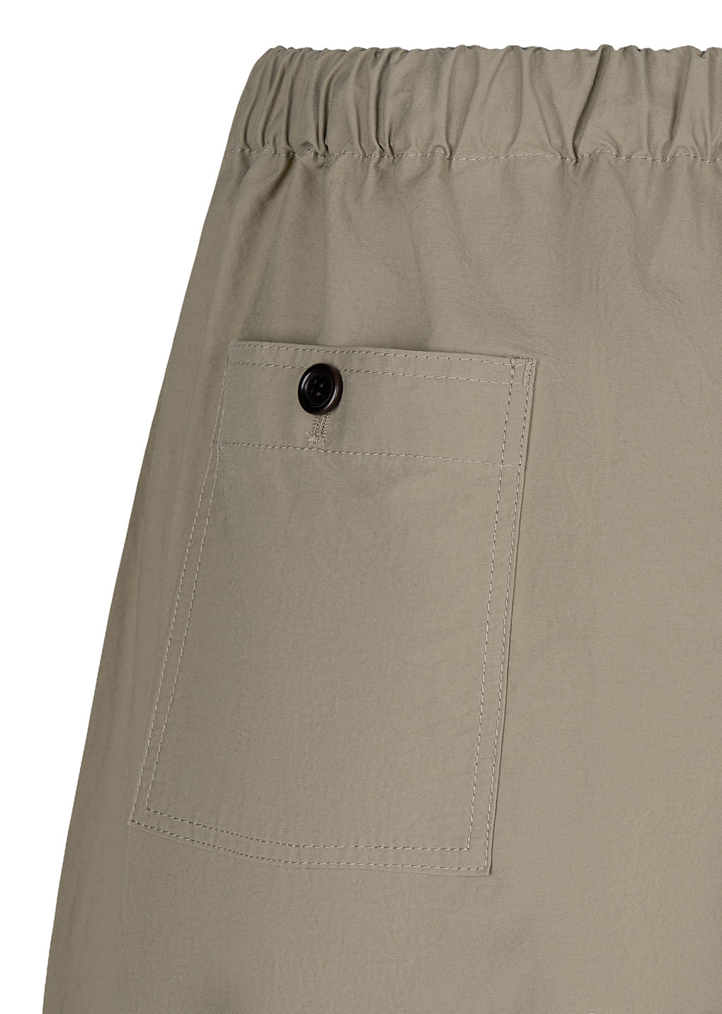Amomento - drawstring curved pants (Khaki) product image 10 | TRAB K-Fashion Australia