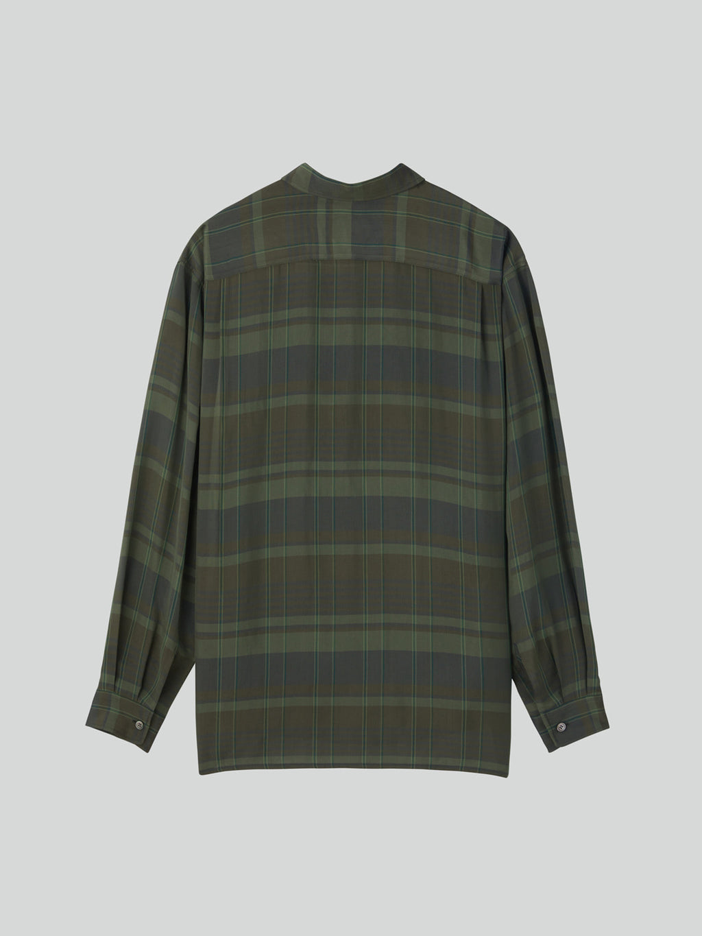 Recto - Jacob Viscose Check Shirt (Dark Green) product image 5 | TRAB K-Fashion Australia