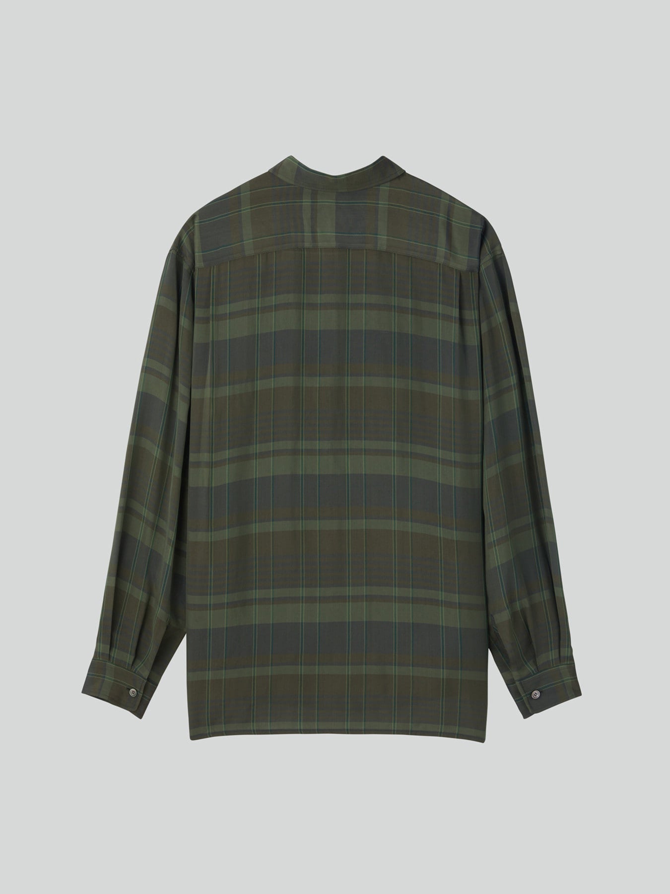 Recto - Jacob Viscose Check Shirt (Dark Green) product image 5 | TRAB K-Fashion Australia