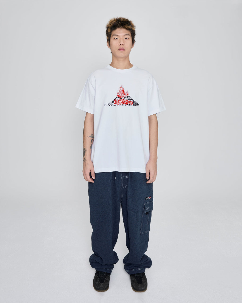 yeseyesee - Volcanic Eruption Tee (White) product image 7 | TRAB K-Fashion Australia