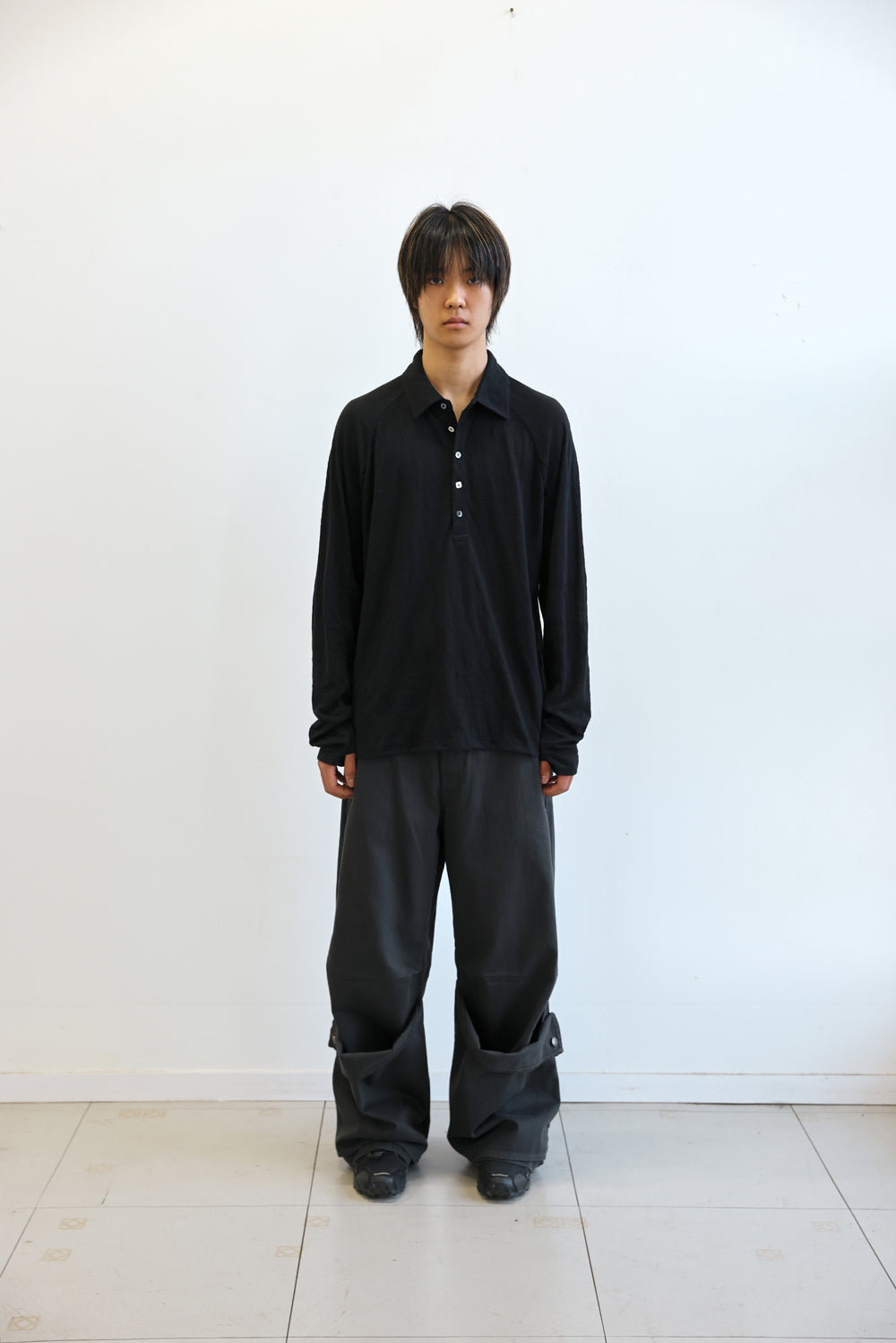 Hatchingroom - Polo Tee (Black) product image 7 | TRAB K-Fashion Australia