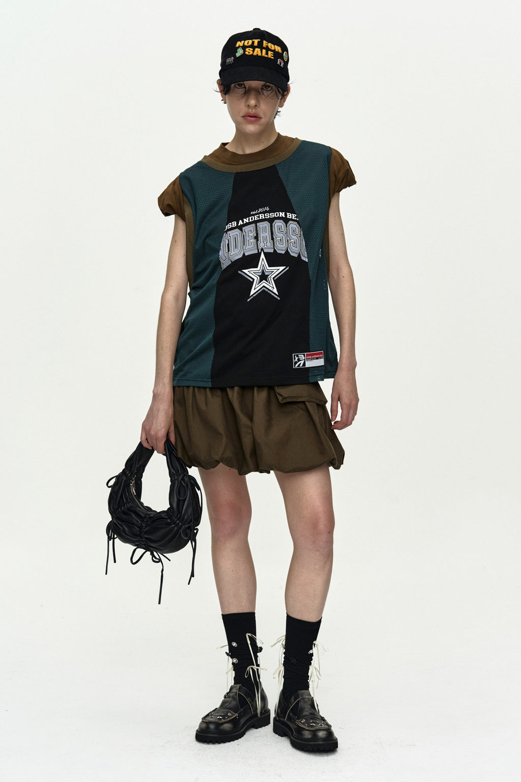 Andersson Bell - Unisex Not For Sale Badge Cap (Black) product image 6 | TRAB K-Fashion Australia