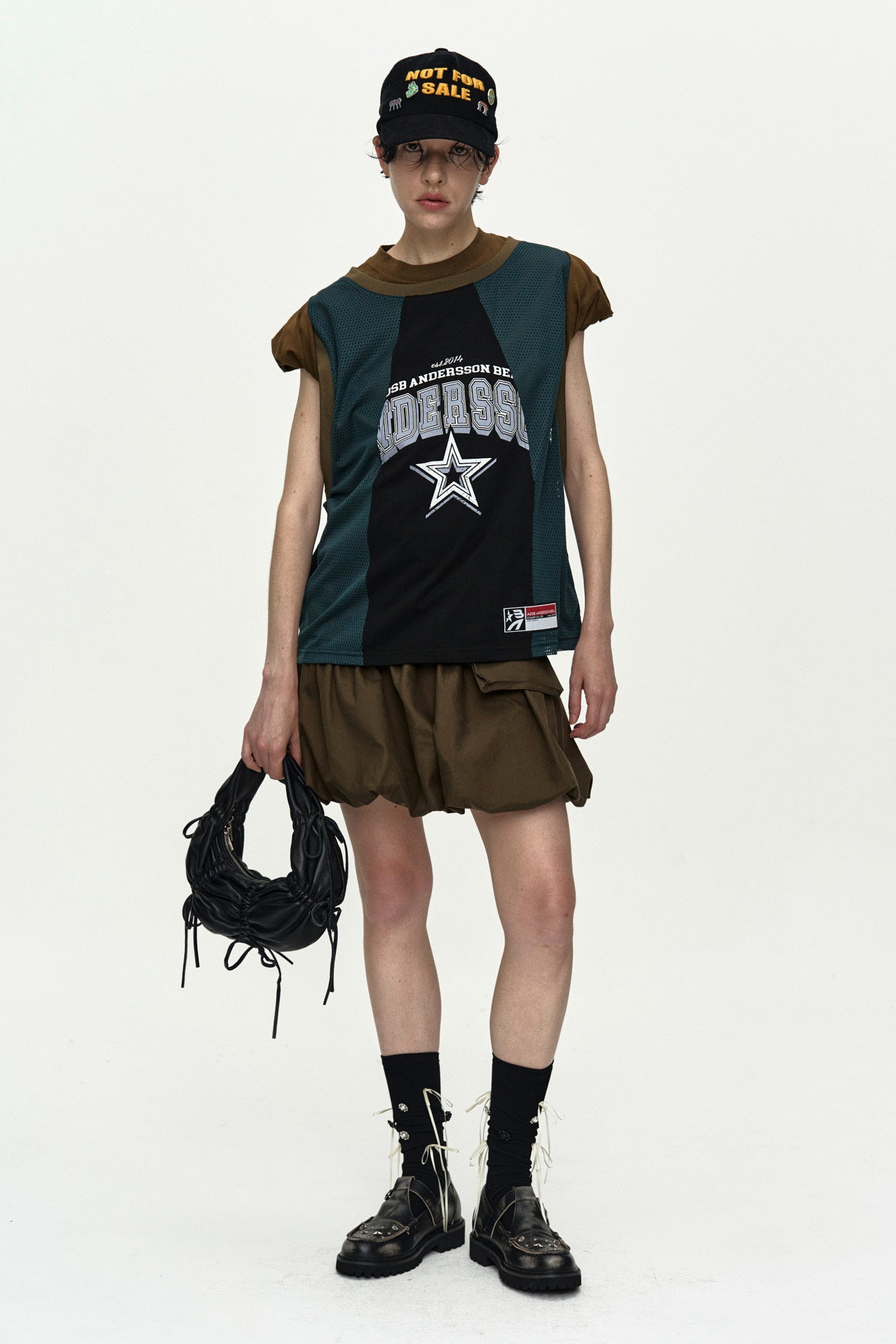 Andersson Bell - Unisex Not For Sale Badge Cap (Black) product image 6 | TRAB K-Fashion Australia