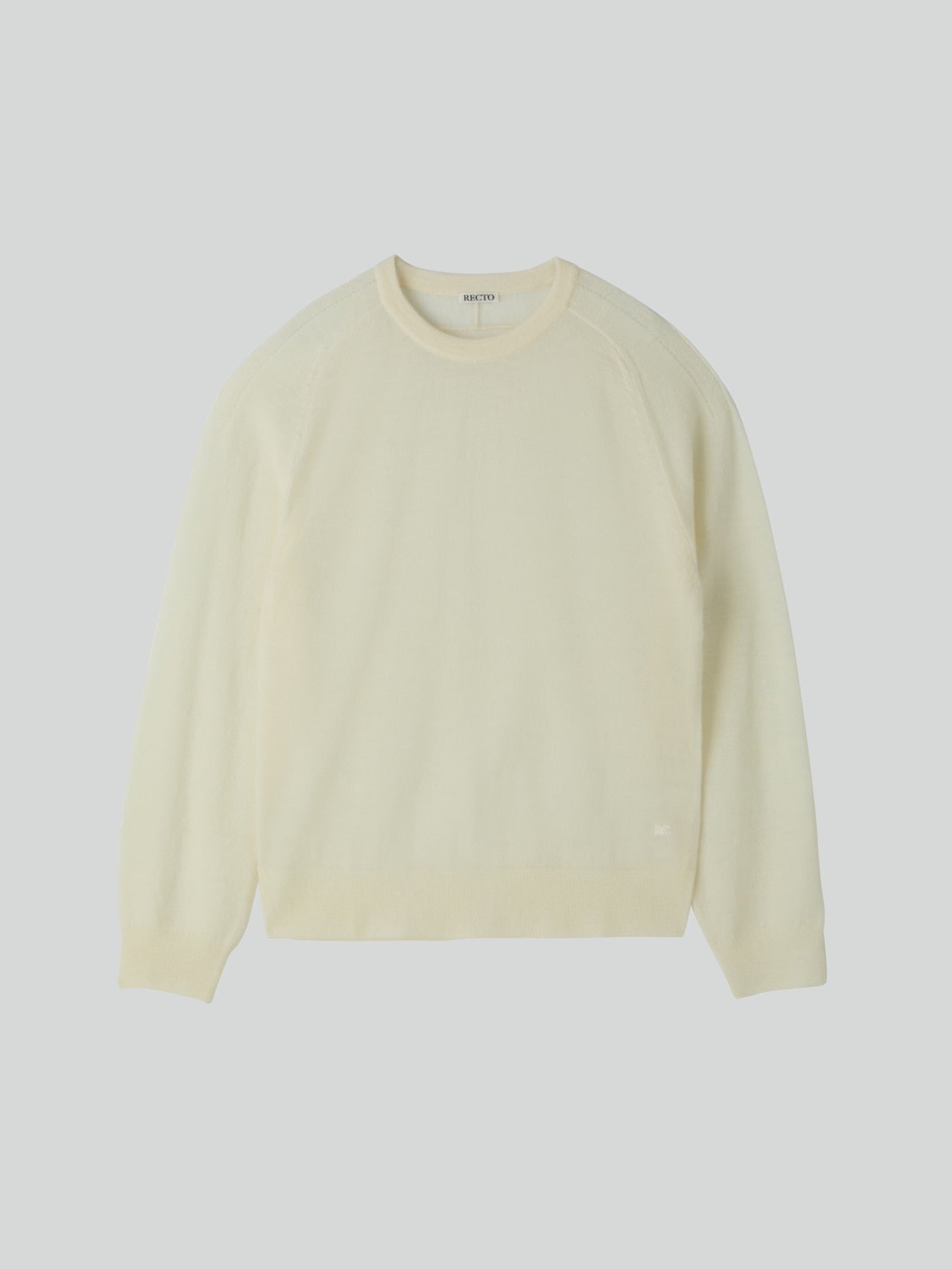 Recto - Rc Sheer Knit Top (Cream) product image 7 | TRAB K-Fashion Australia