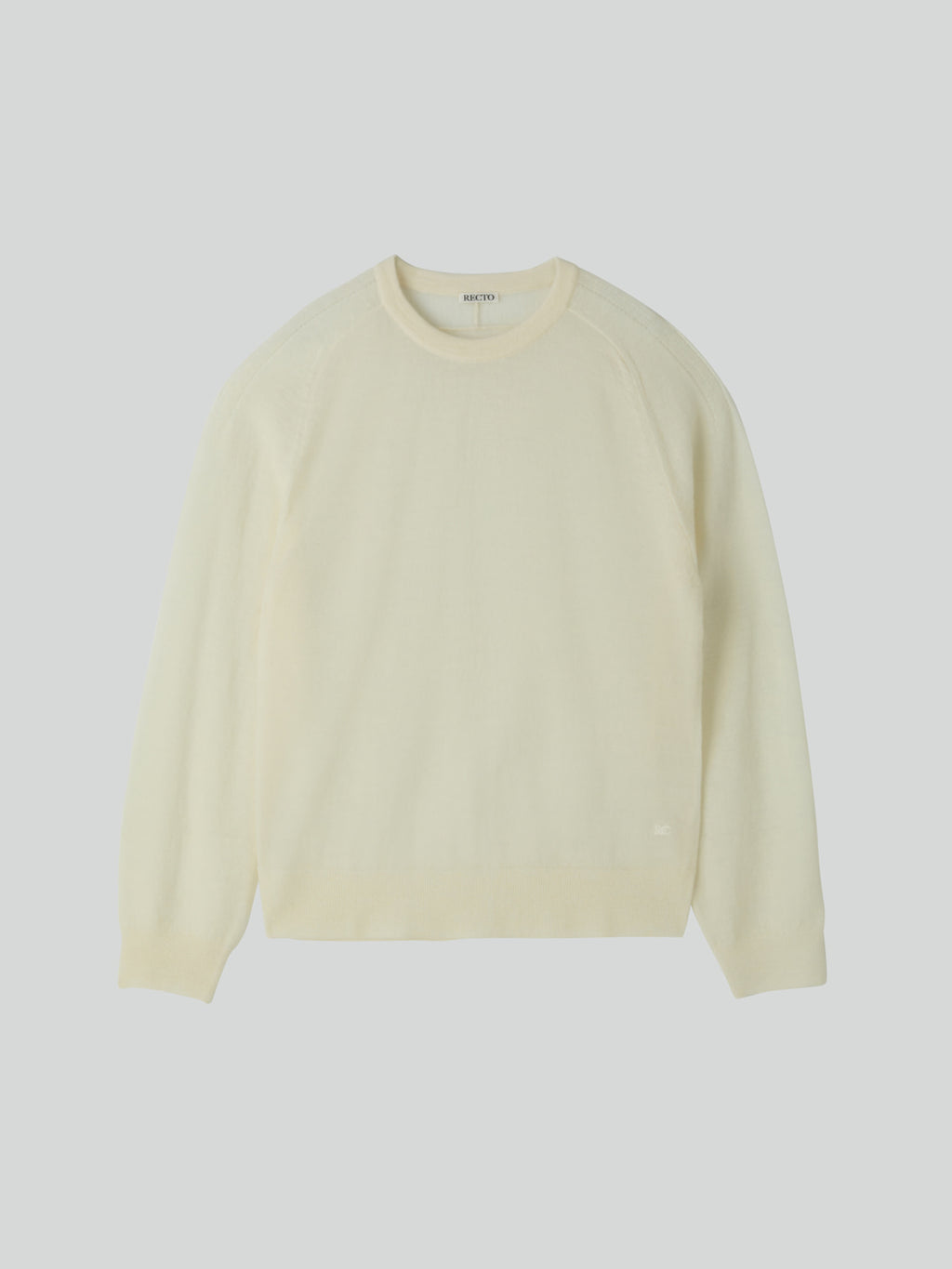Recto - Rc Sheer Knit Top (Cream) product image 7 | TRAB K-Fashion Australia