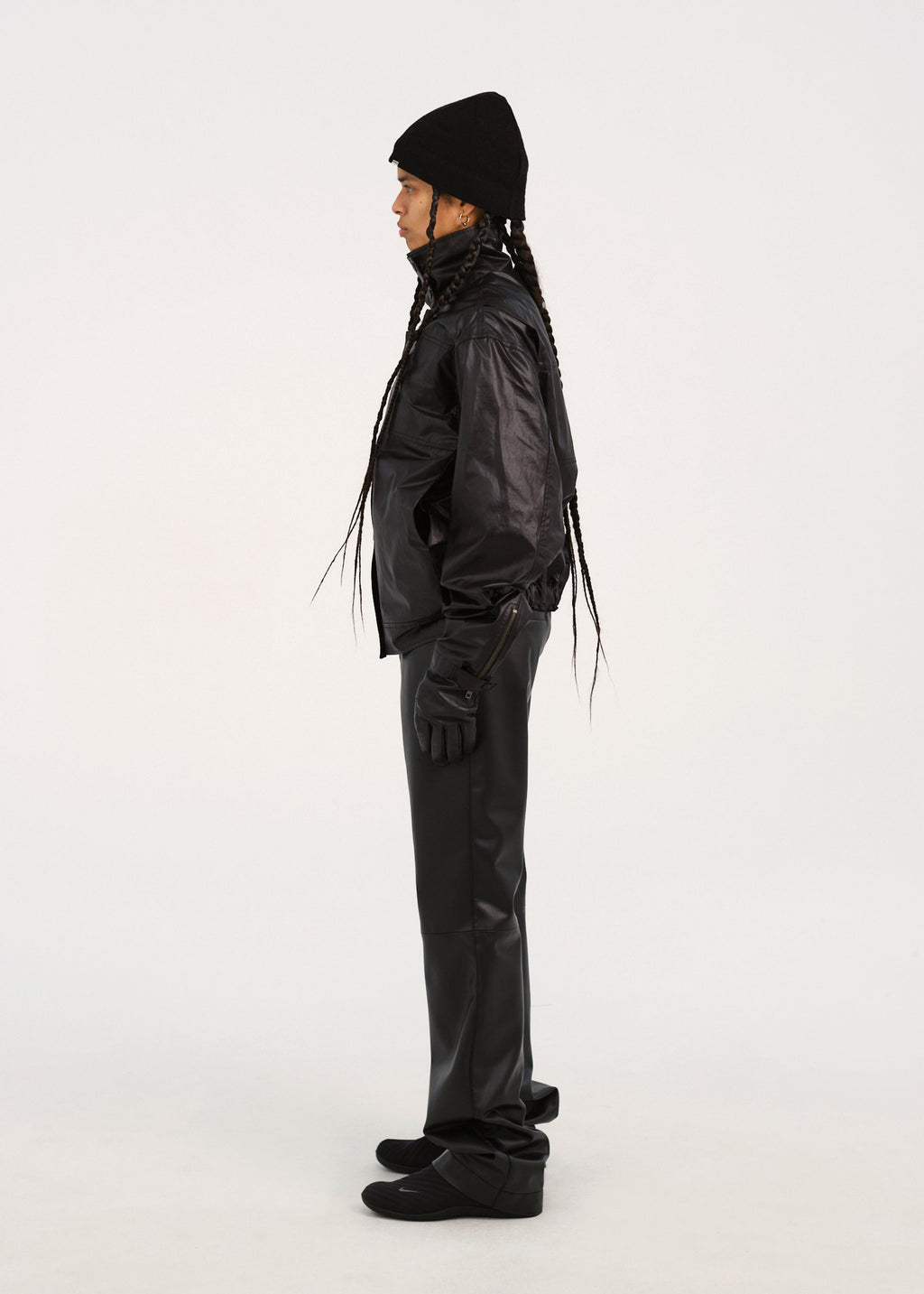 Hyein Seo - Waxed Cotton Jacket (Black) product image 7 | TRAB K-Fashion Australia