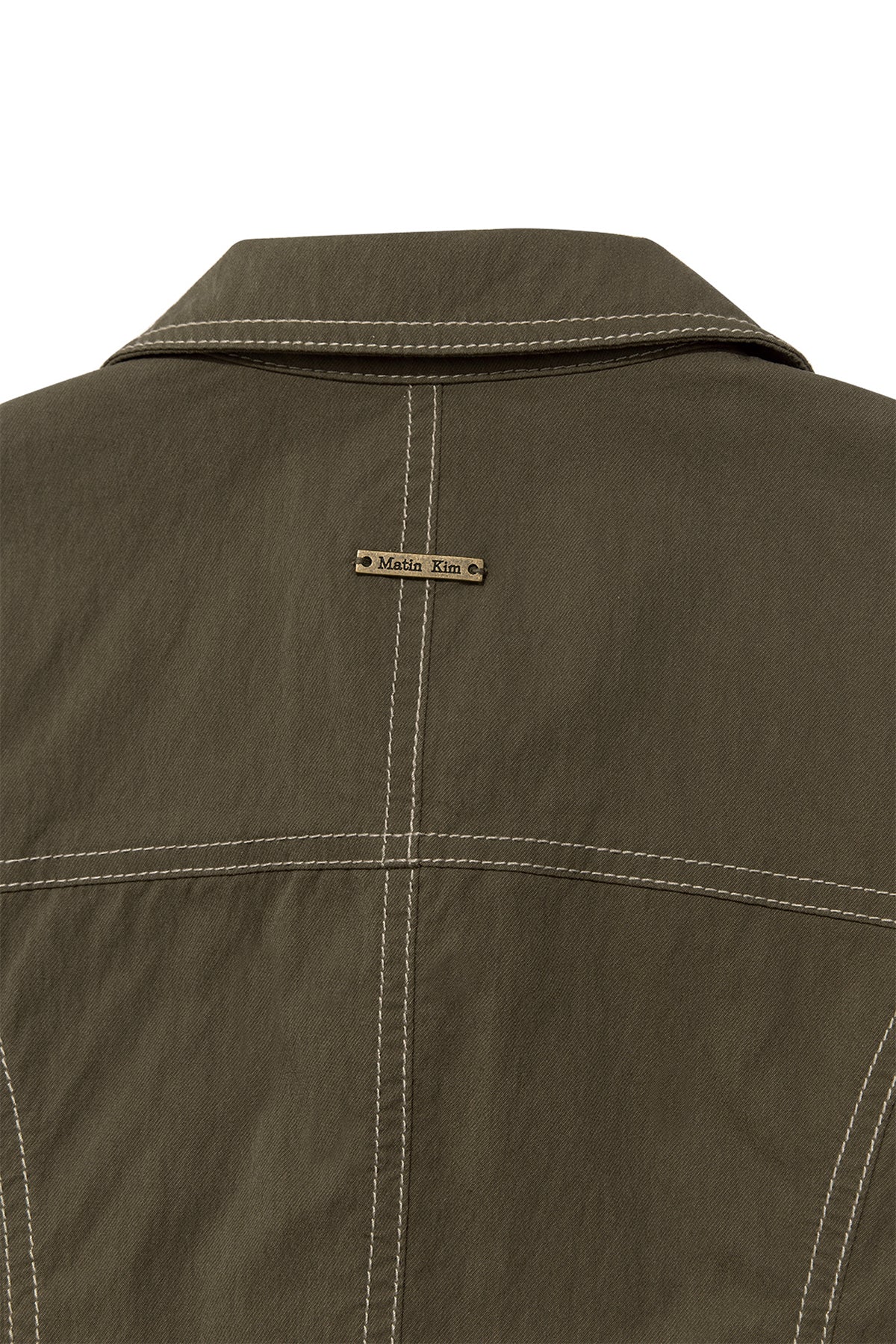 Matin Kim - Stitch Point Slim Shirket (Khaki) product image 5 | TRAB K-Fashion Australia