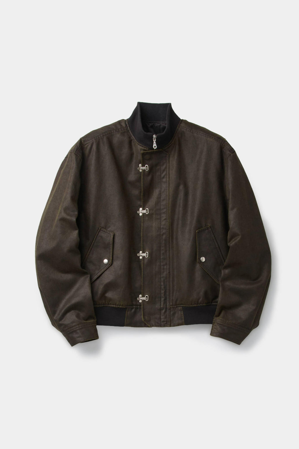 Coor - Washed Soft Feel Deck Hook Bomber Jacket (Washed Brown) product image 1 | TRAB K-Fashion Australia