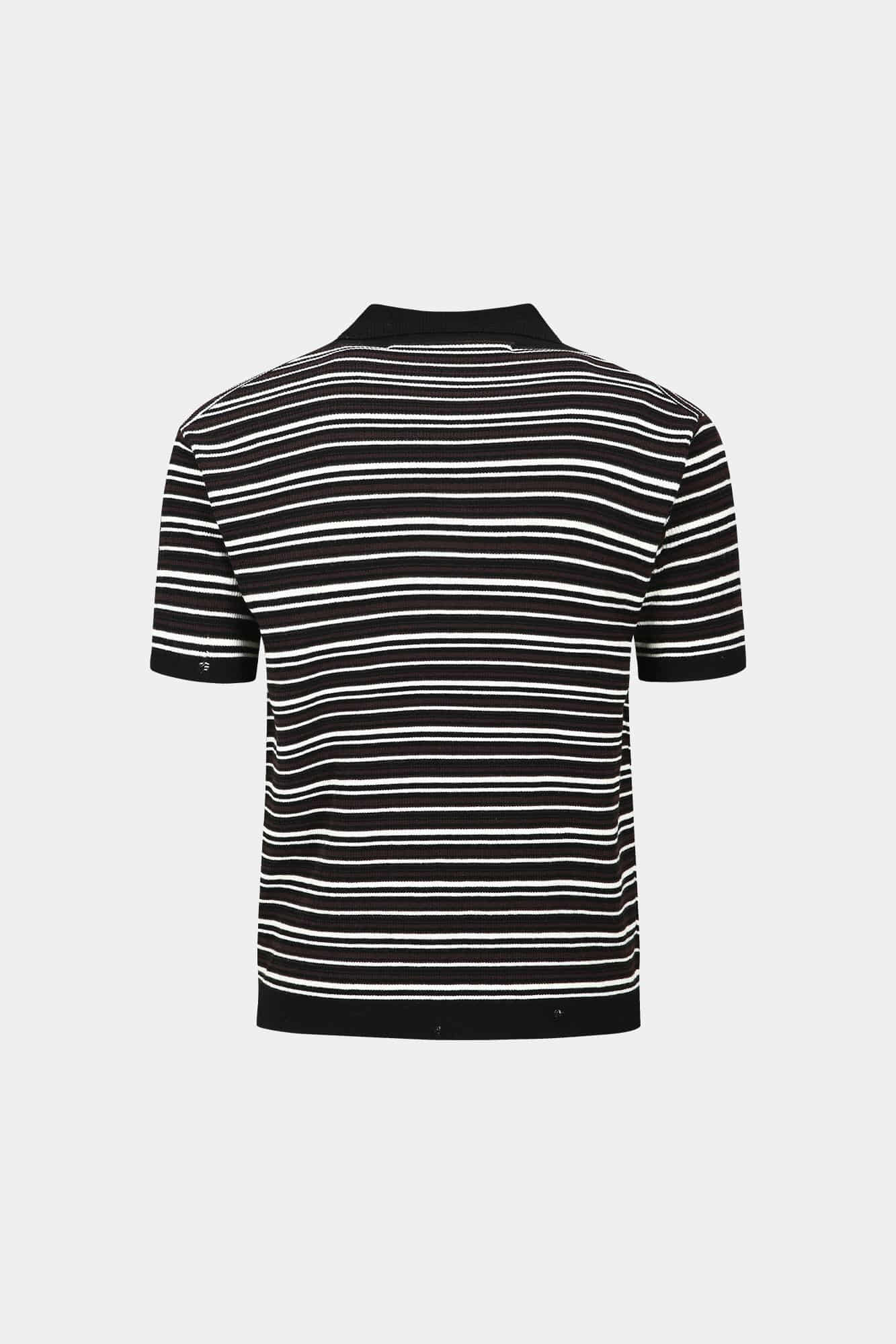 Andersson Bell - Stripe Polo Sweater (Black/Brown) product image 11 | TRAB K-Fashion Australia