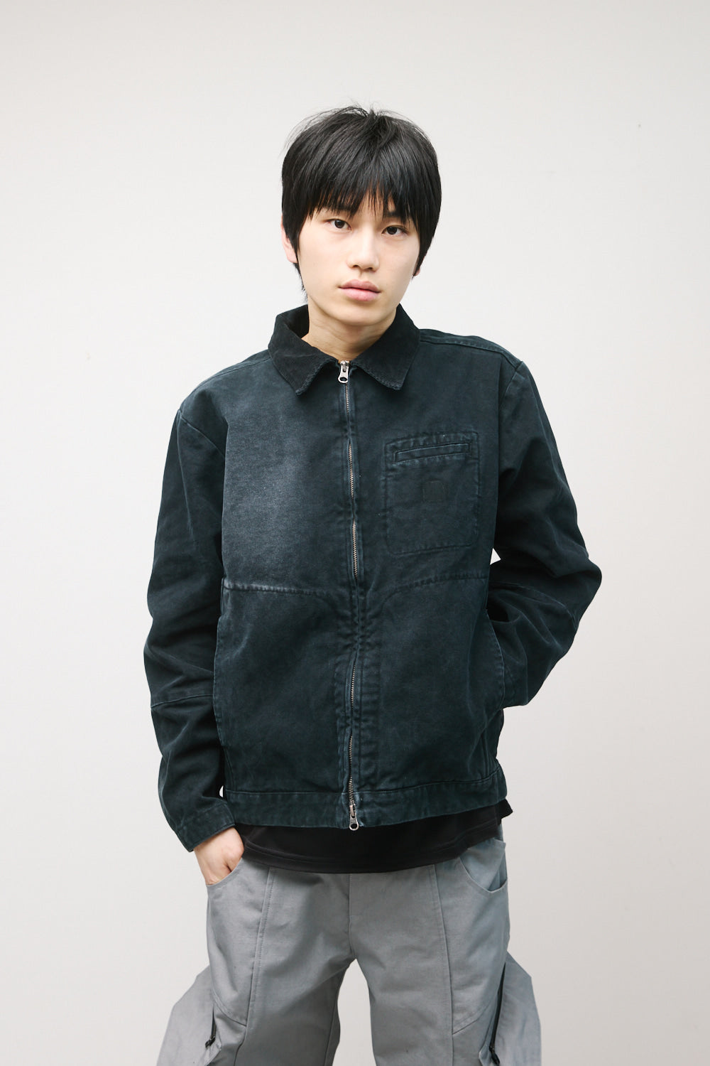 Hatchingroom - Canvas Work Jacket (Faded Black) product image 11 | TRAB K-Fashion Australia