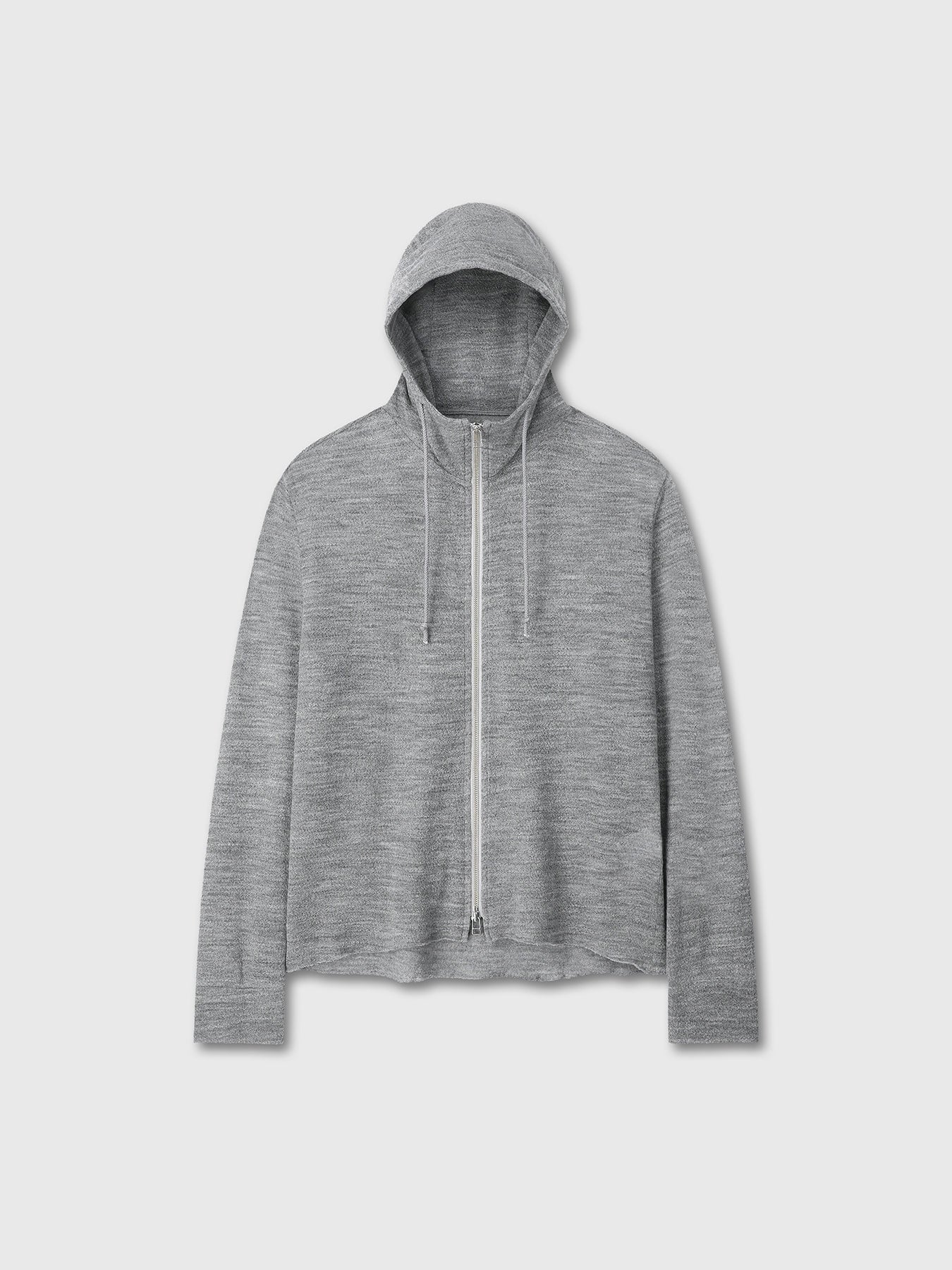 Tonywack - Light Wool Hooded Zip Jacket (Melange Grey) product image 9 | TRAB K-Fashion Australia