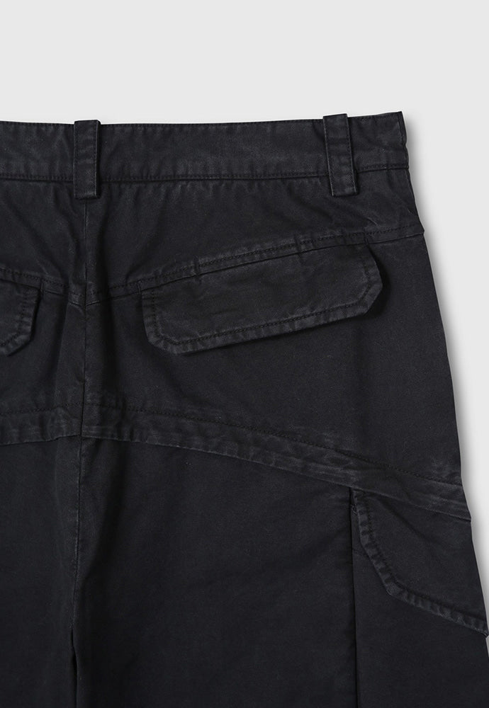 Tonywack - Garment-Dyed Gabardine Wide Cargo Pants (Carbon Pigment) product image 11 | TRAB K-Fashion Australia