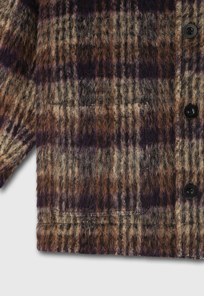 Tonywack - Japanese Fabric Mohair Button Blouson (Camel / Purple) product image 12 | TRAB K-Fashion Australia