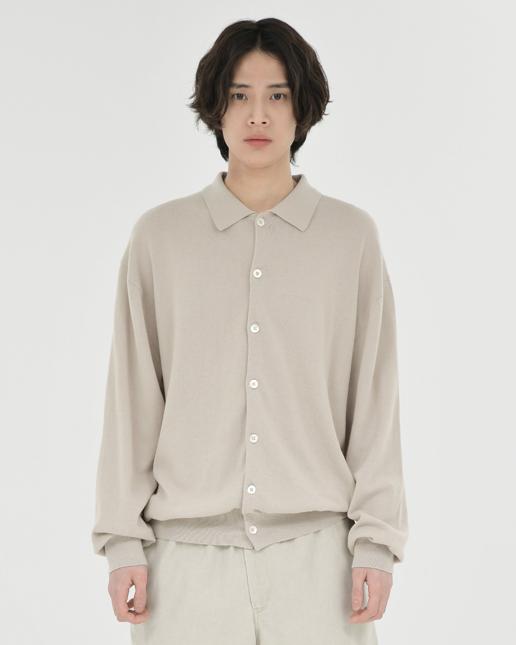 Brownyard - Collar Cardigan (Beige) product image 1 | TRAB K-Fashion Australia