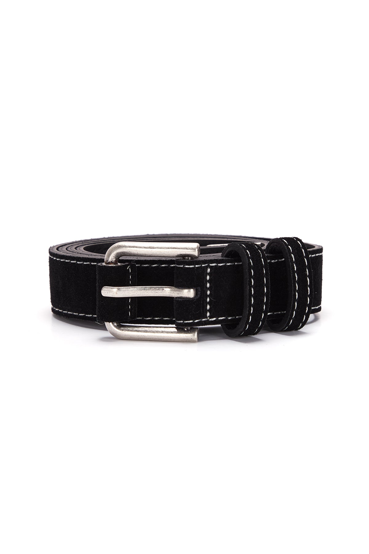 Matin Kim - Suede Leather Belt (Black) product image 1 | TRAB K-Fashion Australia