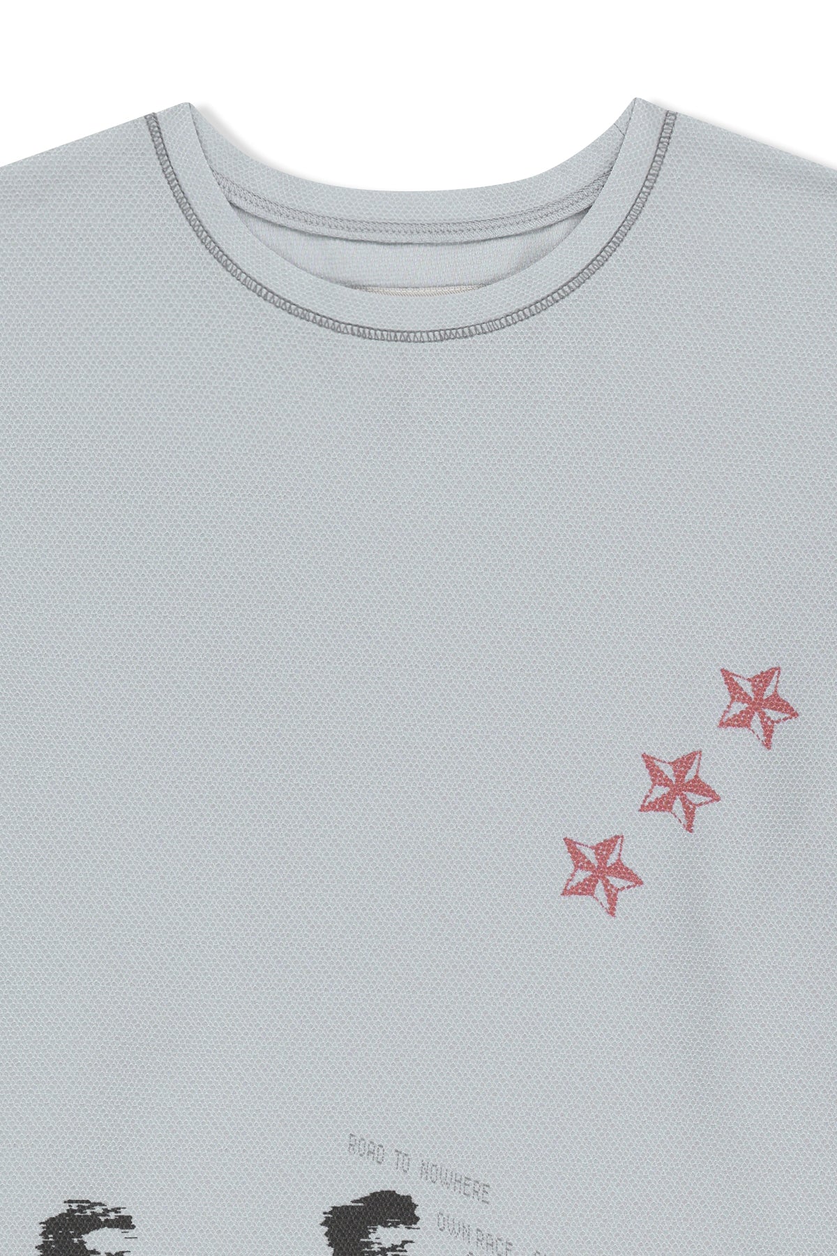 Matin Kim - Matin Pace Graffiti Covered Top (Grey) product image 3 | TRAB K-Fashion Australia